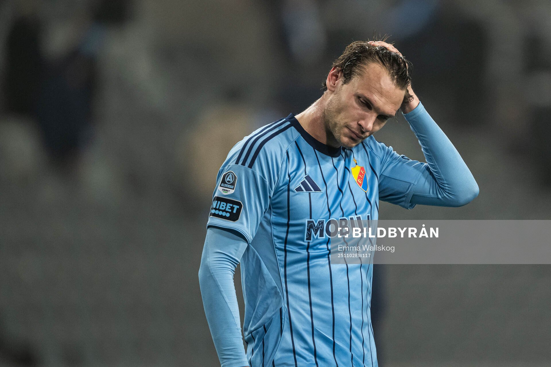 Djurgårdens Albin Ekdal deppar