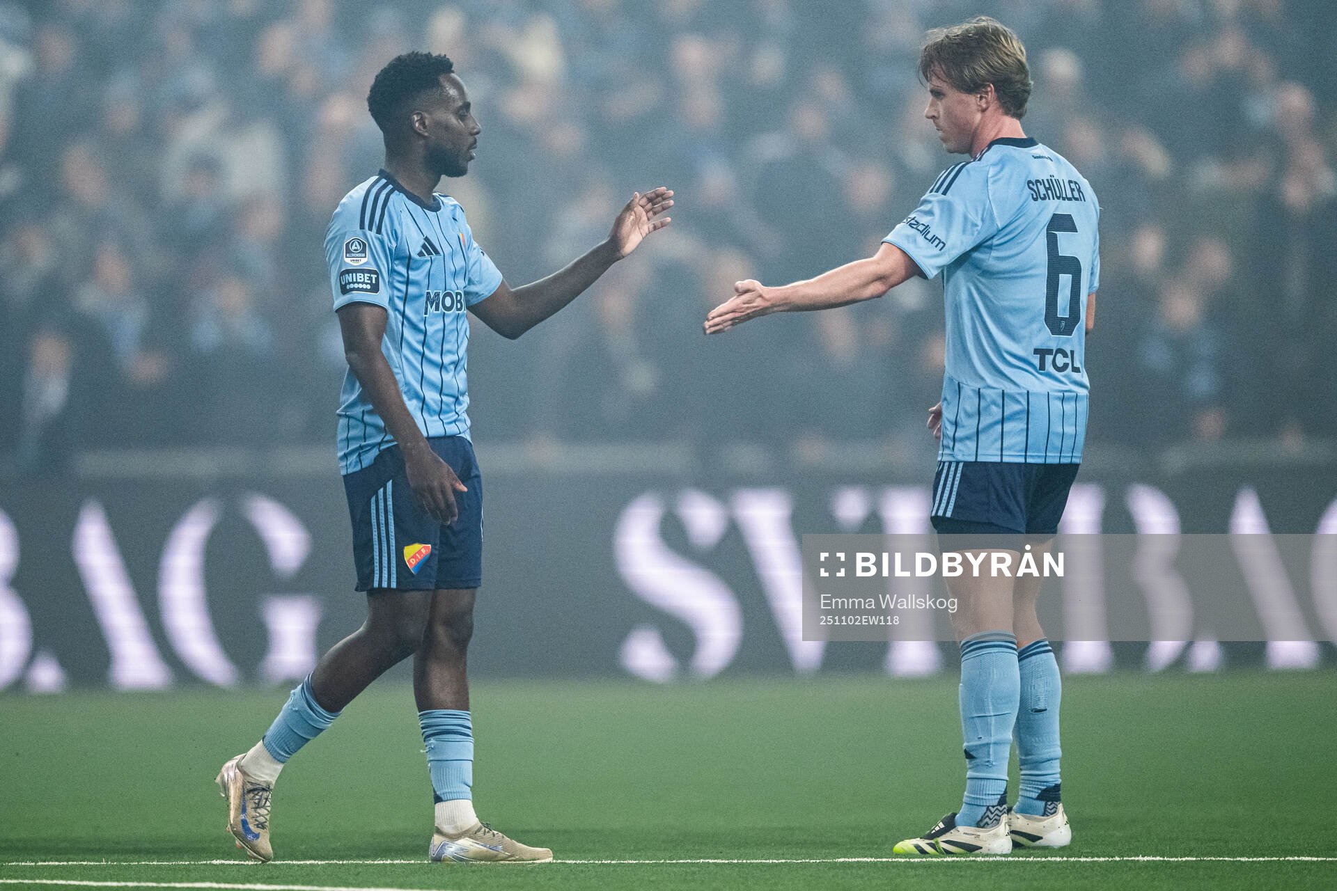 Djurgårdens Tokmac Nguen och Rasmus Schuller