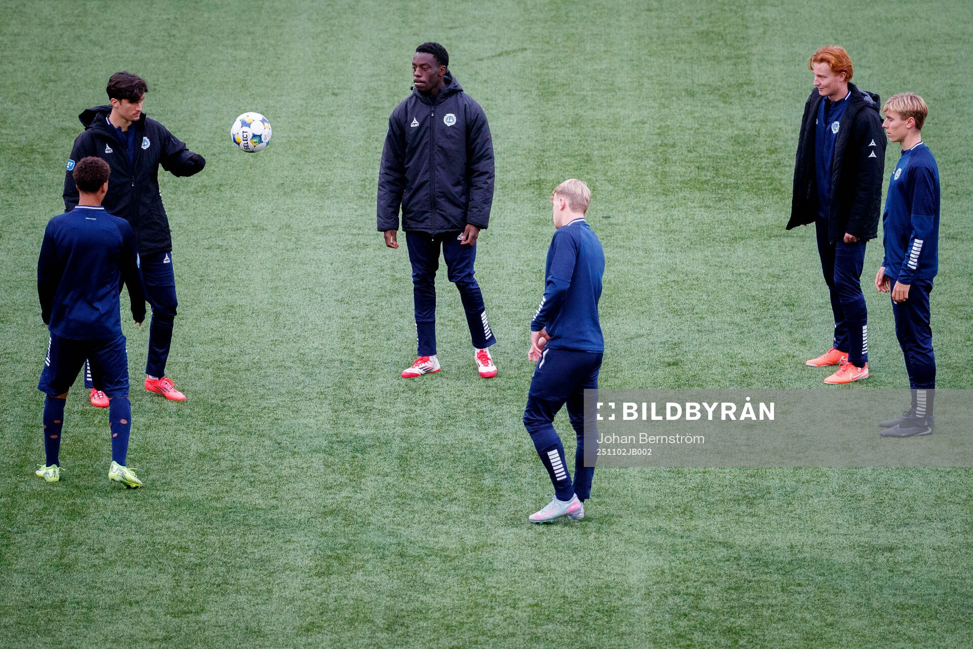 Utsiktens spelare värmer upp