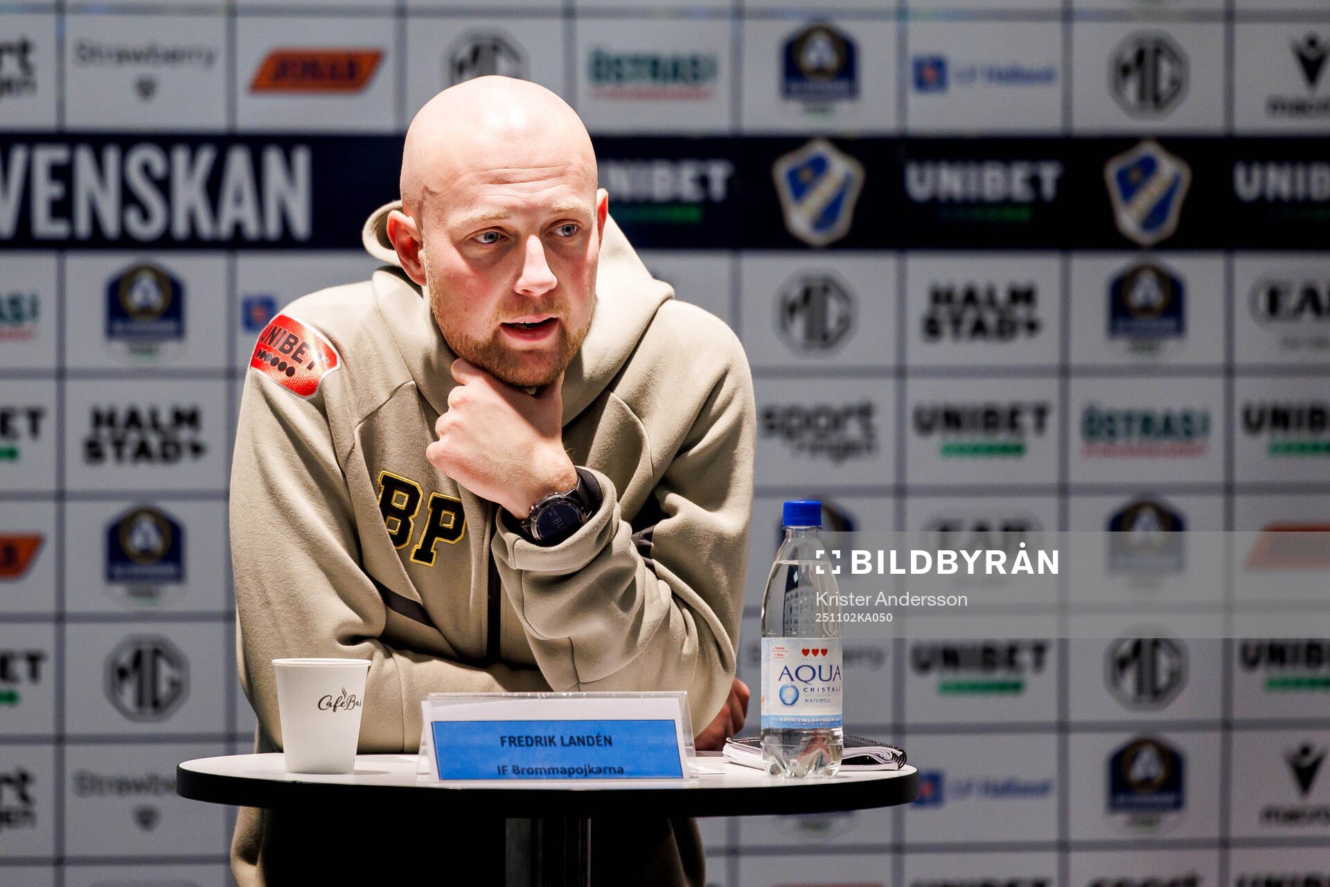 Brommapojkarnas huvudtränare Fredrik Landén