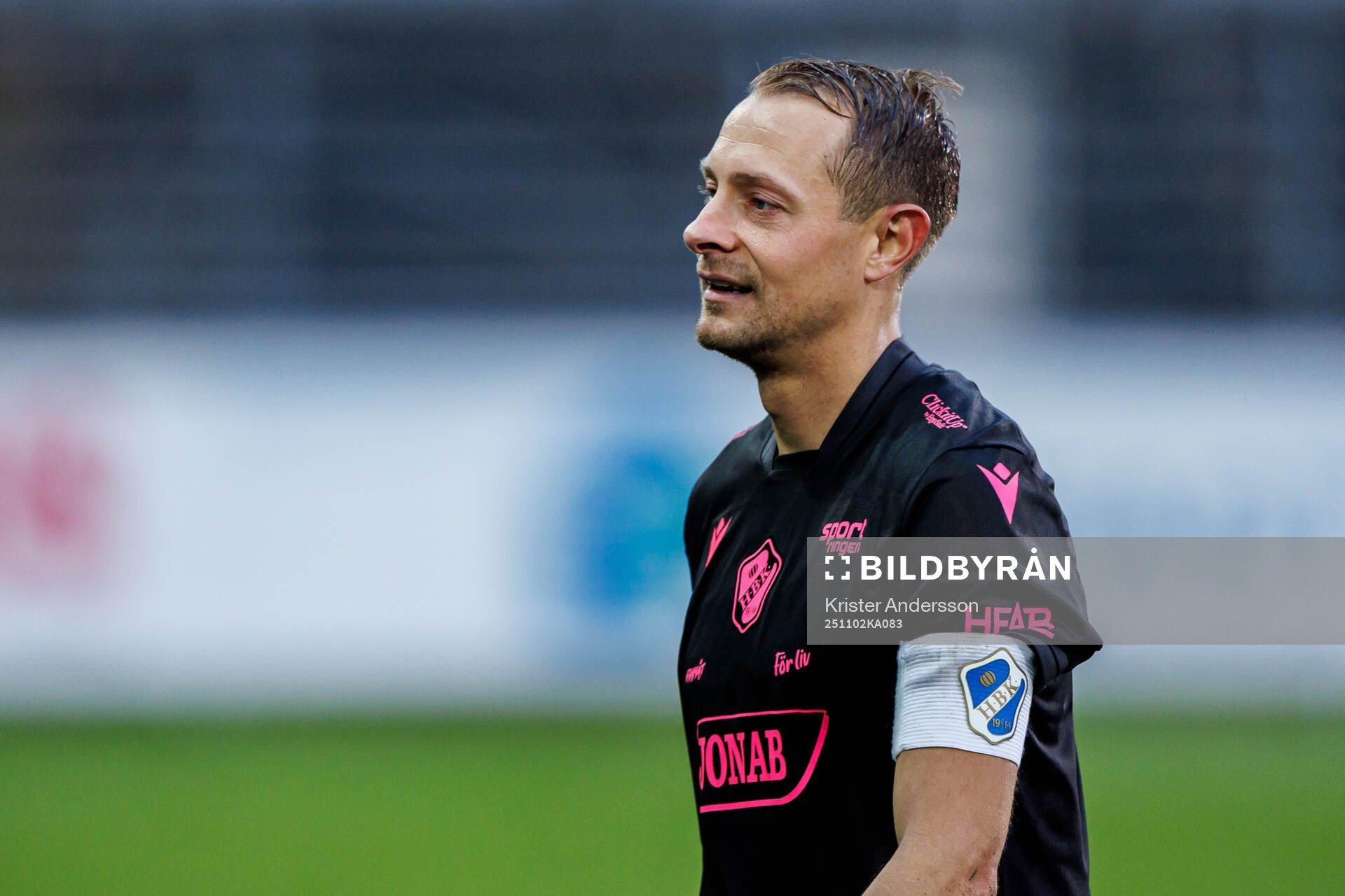 Halmstads Joel Allansson jublar