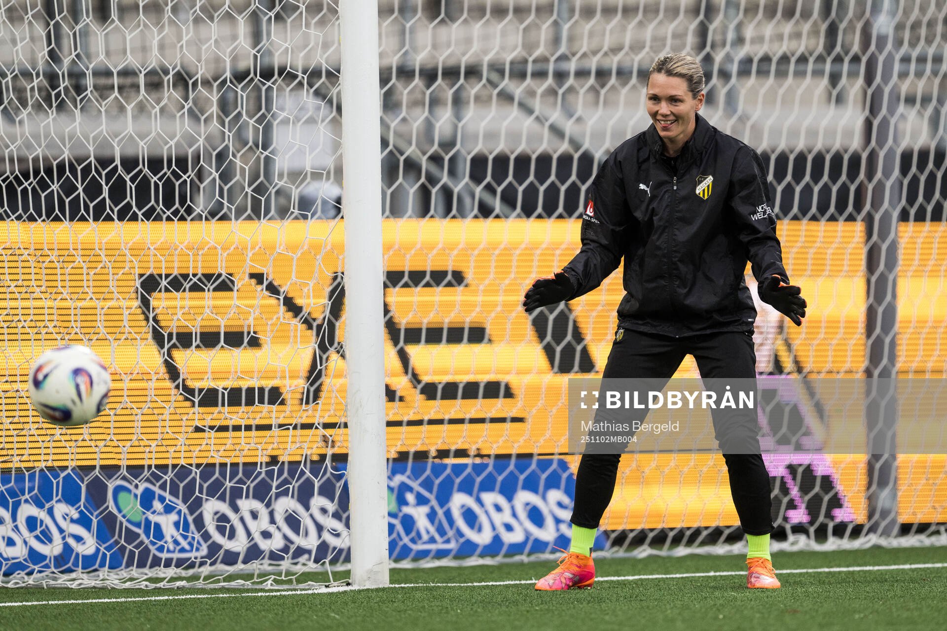 Häckens målvakt Jennifer Falk