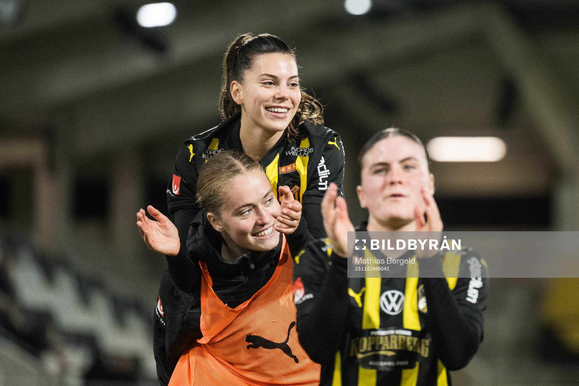 Häckens Helena Sampaio jublar
