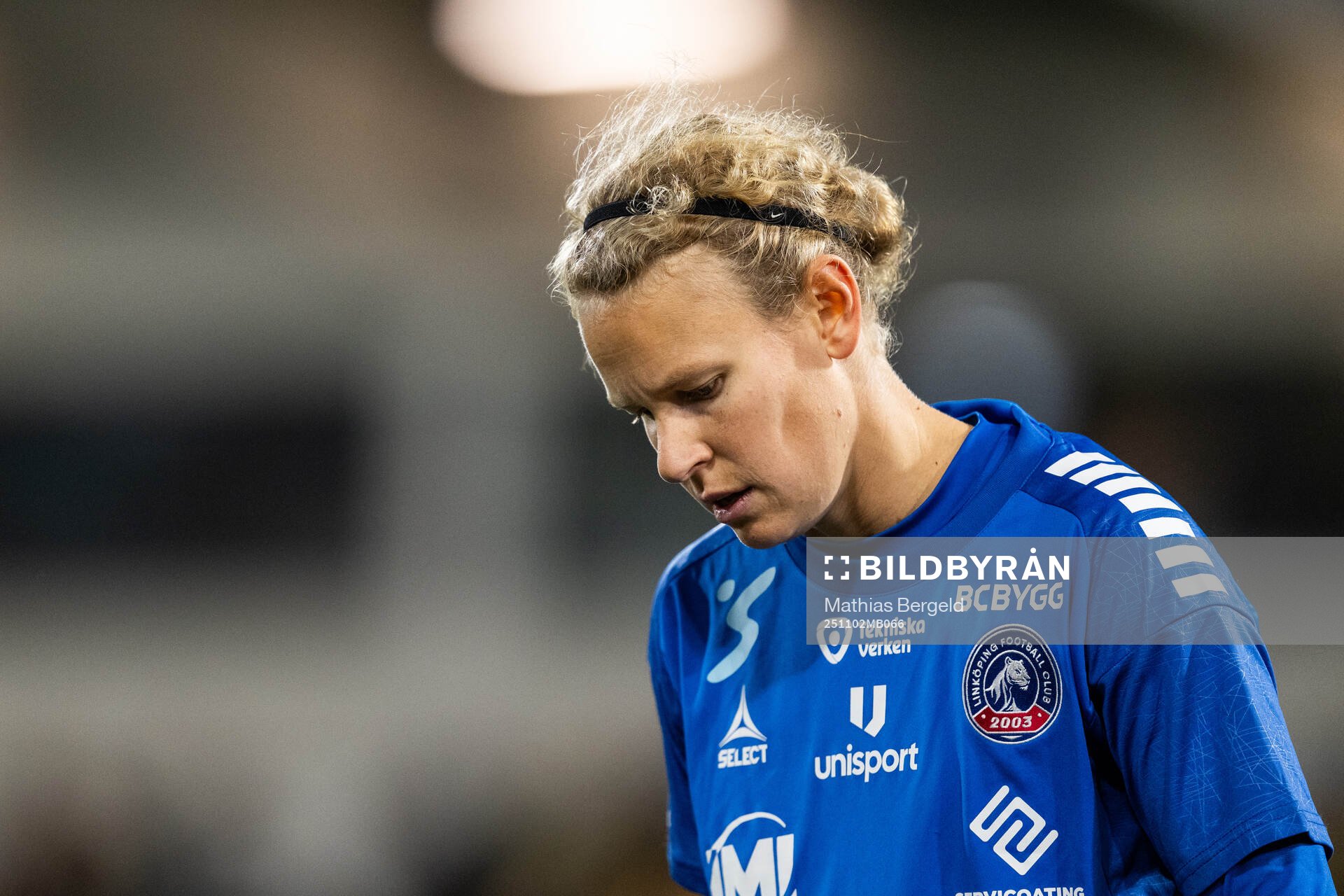Linköpings målvakt Cajsa Andersson deppar