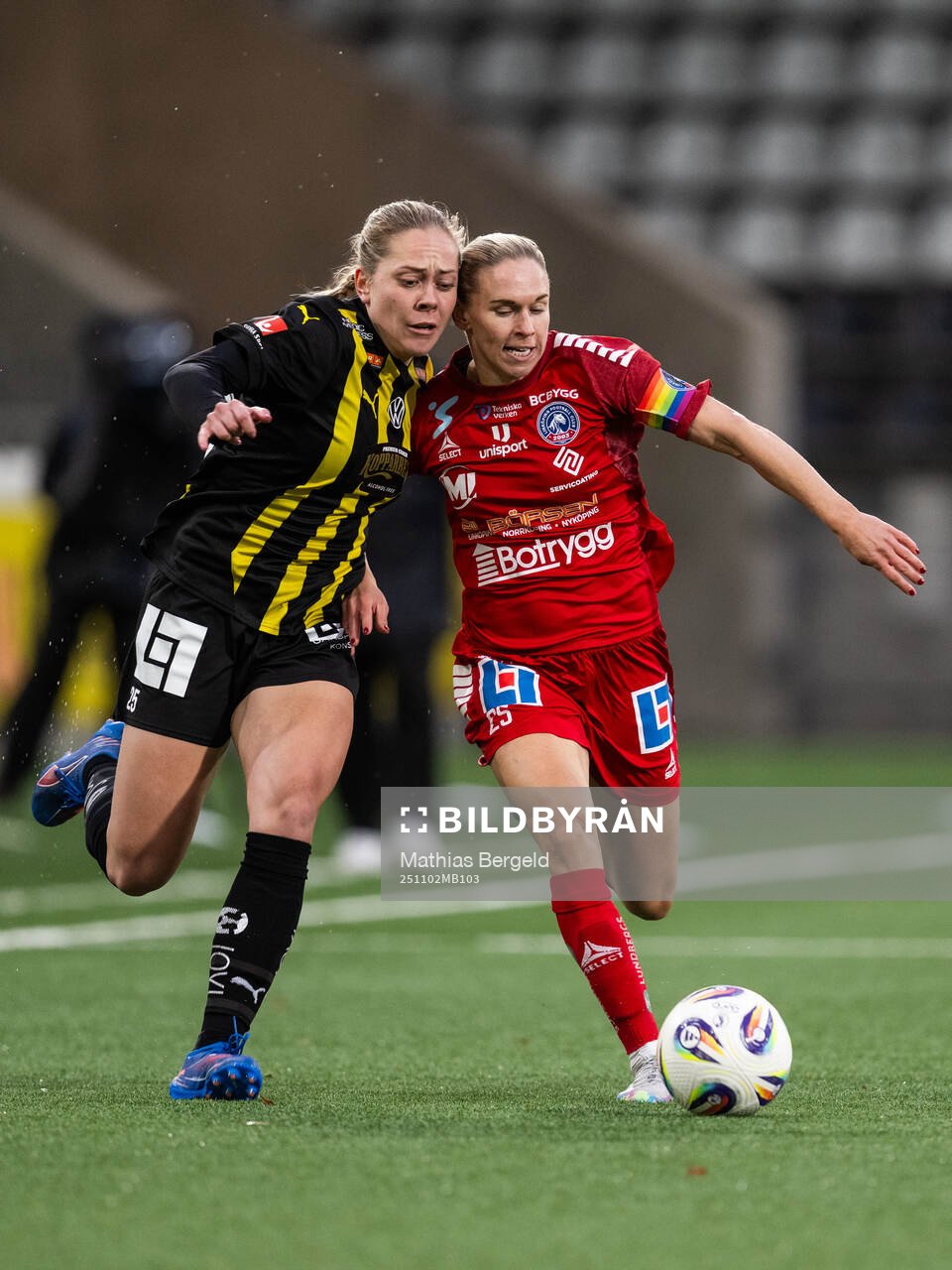 Häckens Alice Bergström och Linköpings Jonna Andersson
