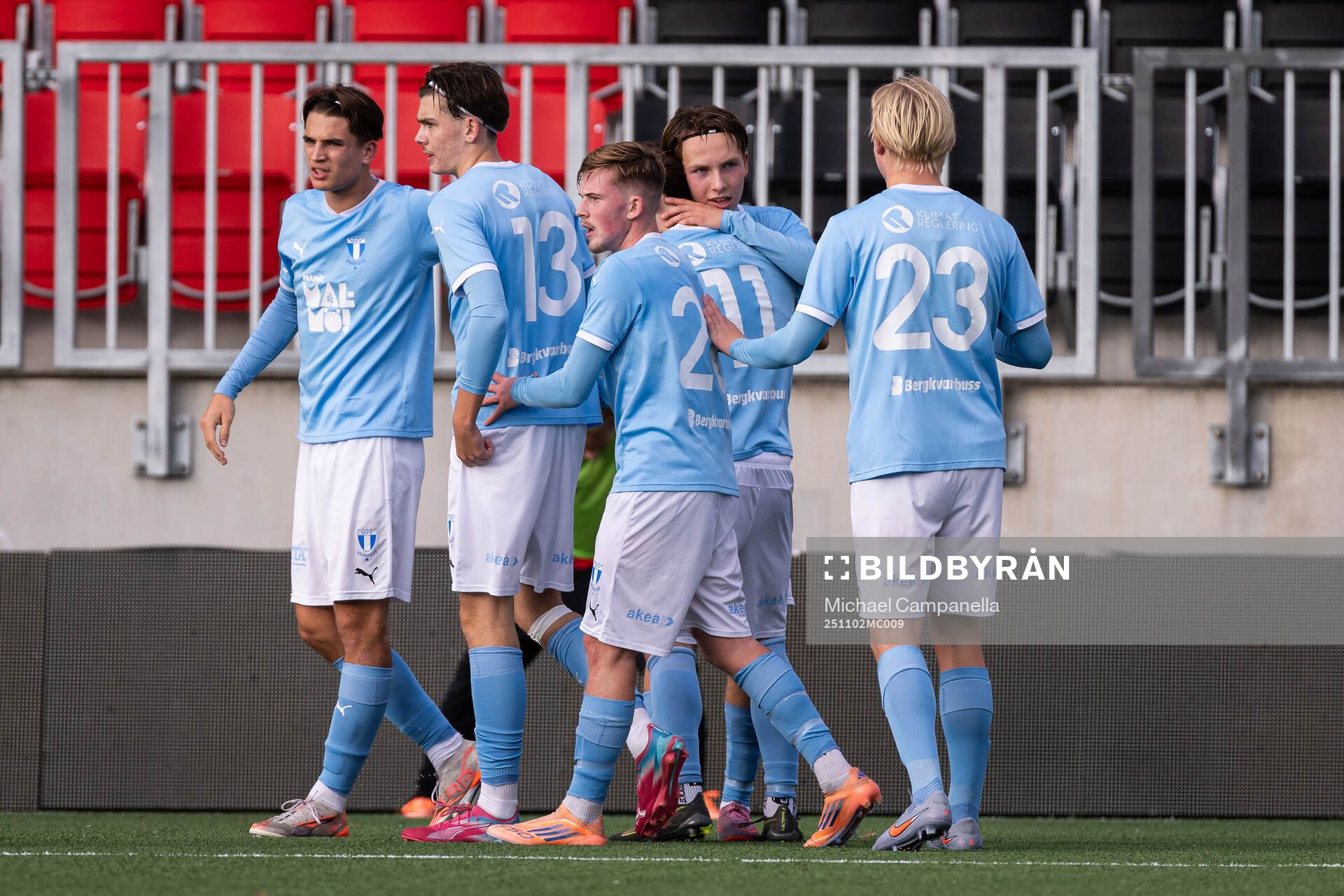 Malmö FFs spelare jublar