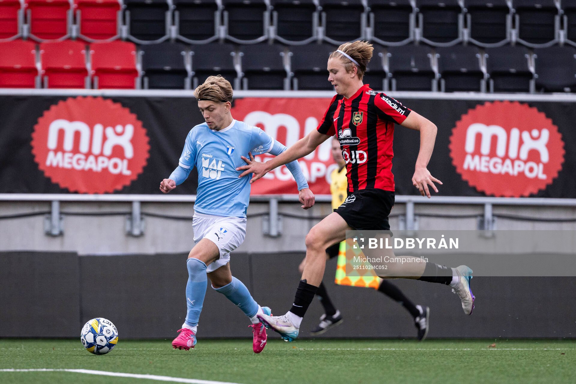 Malmö FFs Elliott Andersson och Brommapojkarnas Edgar