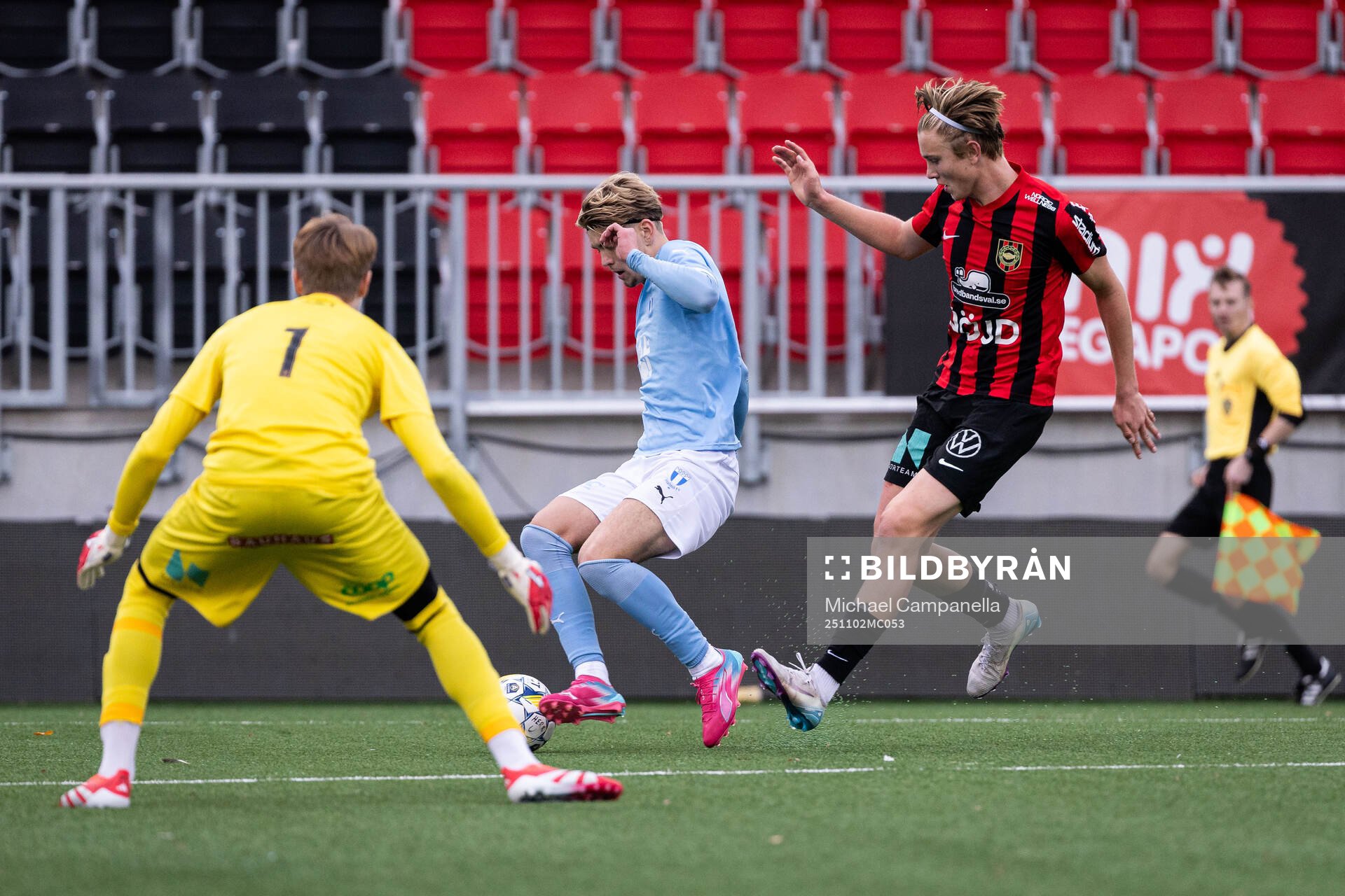 Malmö FFs Elliott Andersson och Brommapojkarnas Edgar