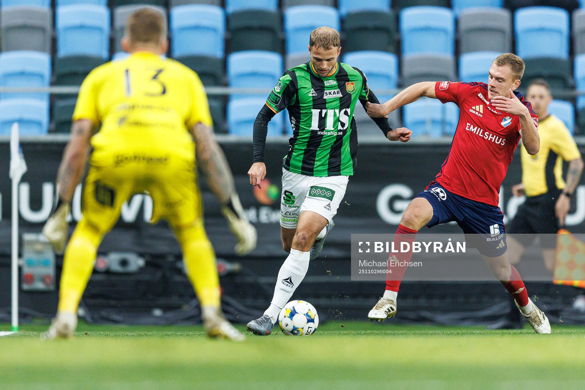 GAIS Gustav Lundgren och Östers Dennis Olsson