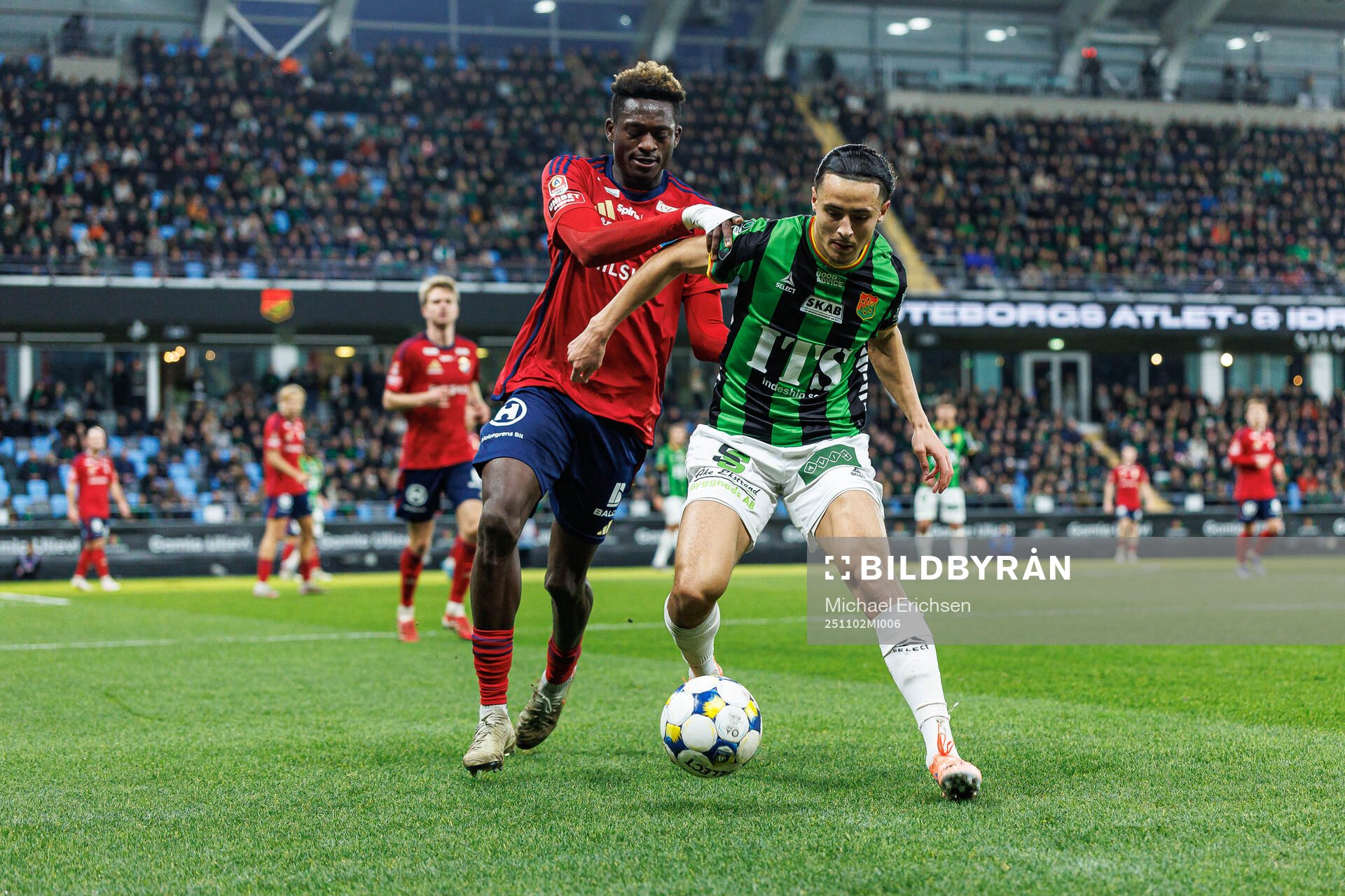 Östers Kingsley Gyamfi och GAIS Amin Boudri