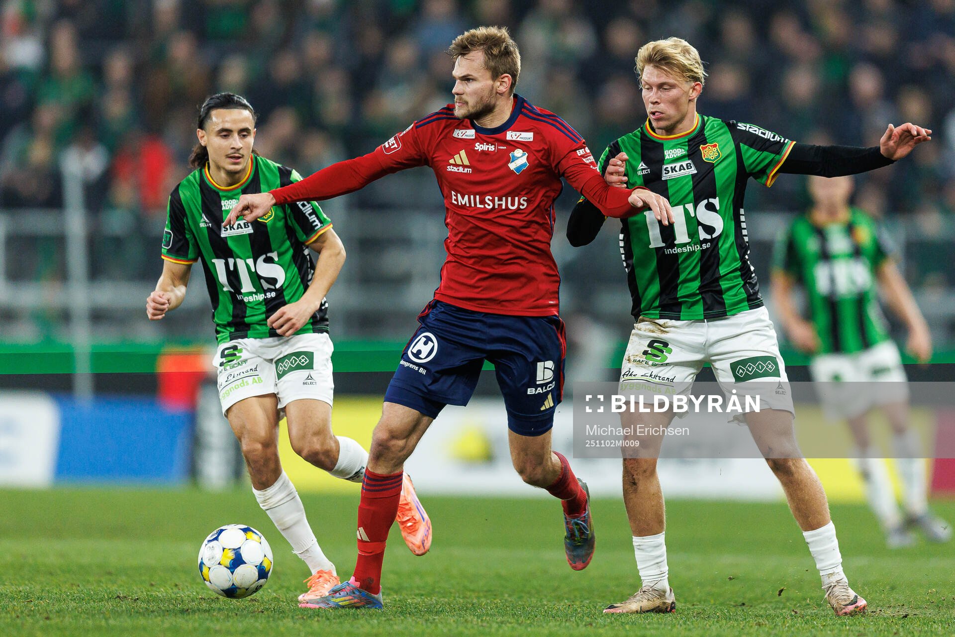 GAIS Amin Boudri och Rasmus Niklasson Petrovic mot Östers