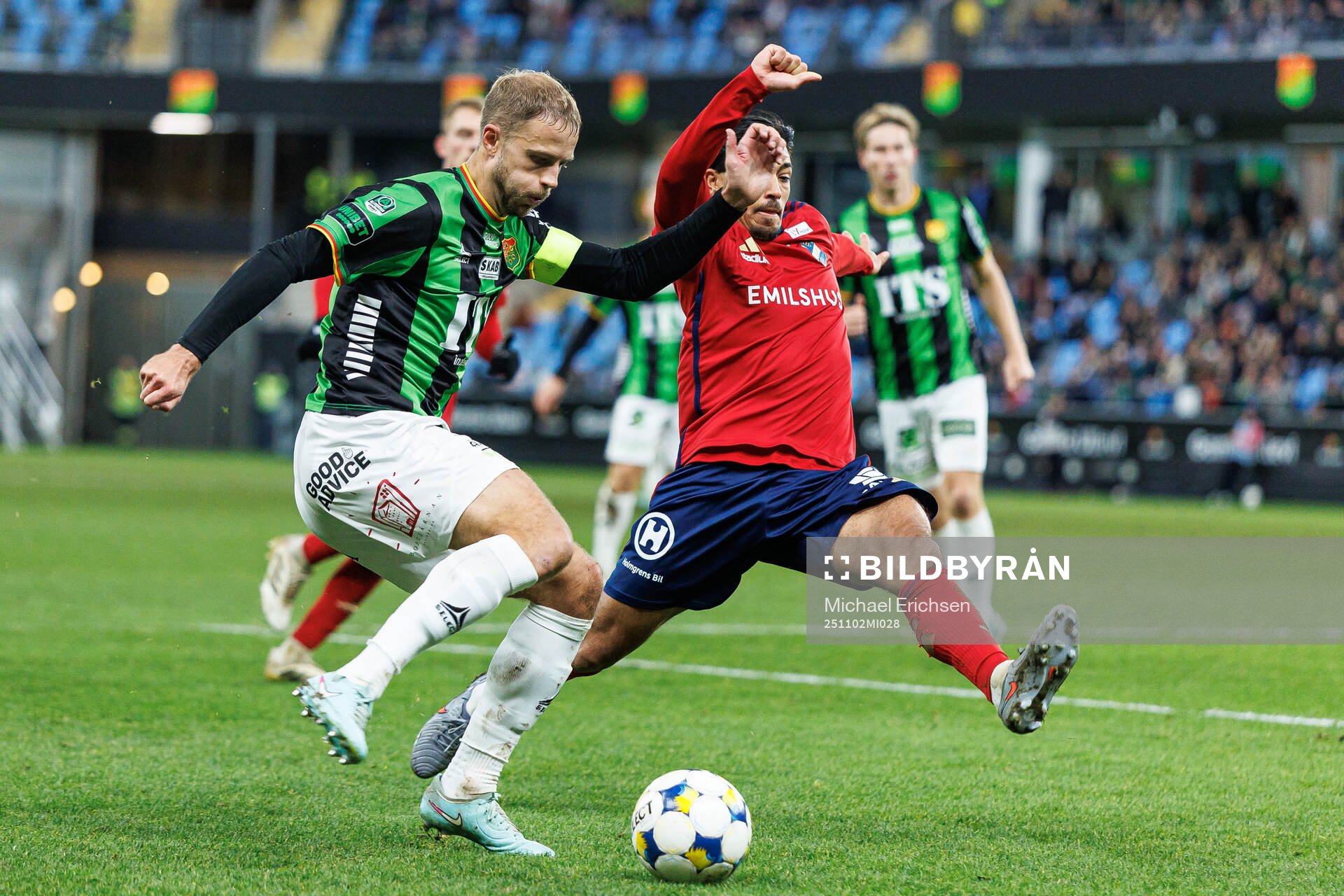 GAIS Gustav Lundgren och Östers Lukas Bergquist