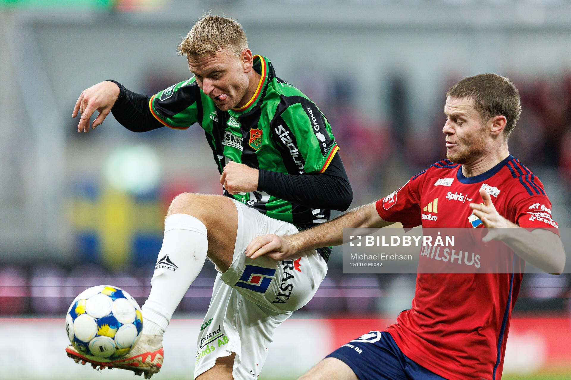 GAIS Joackim Fagerjord och Östers Daniel Ljung