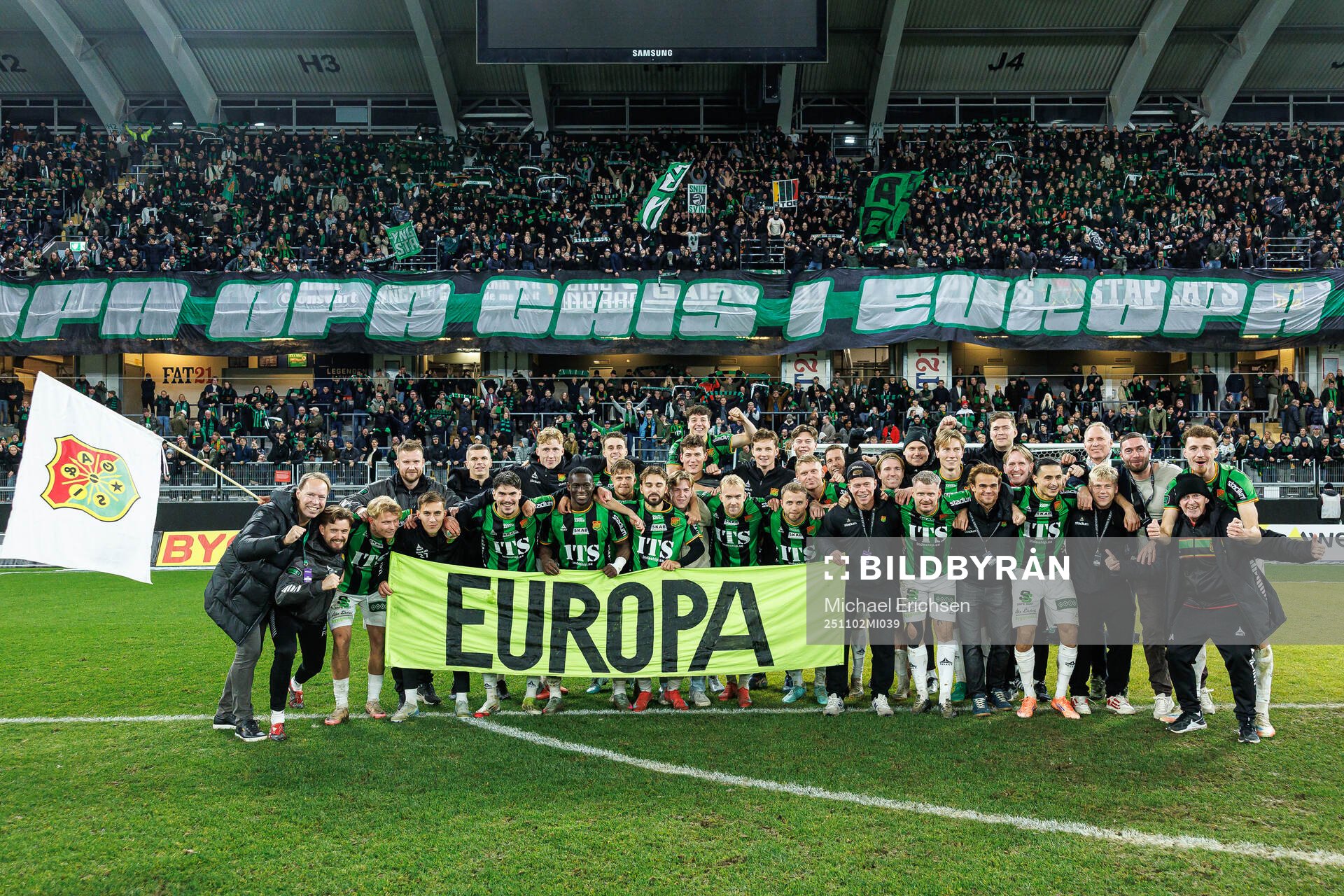 GAIS spelare jublar