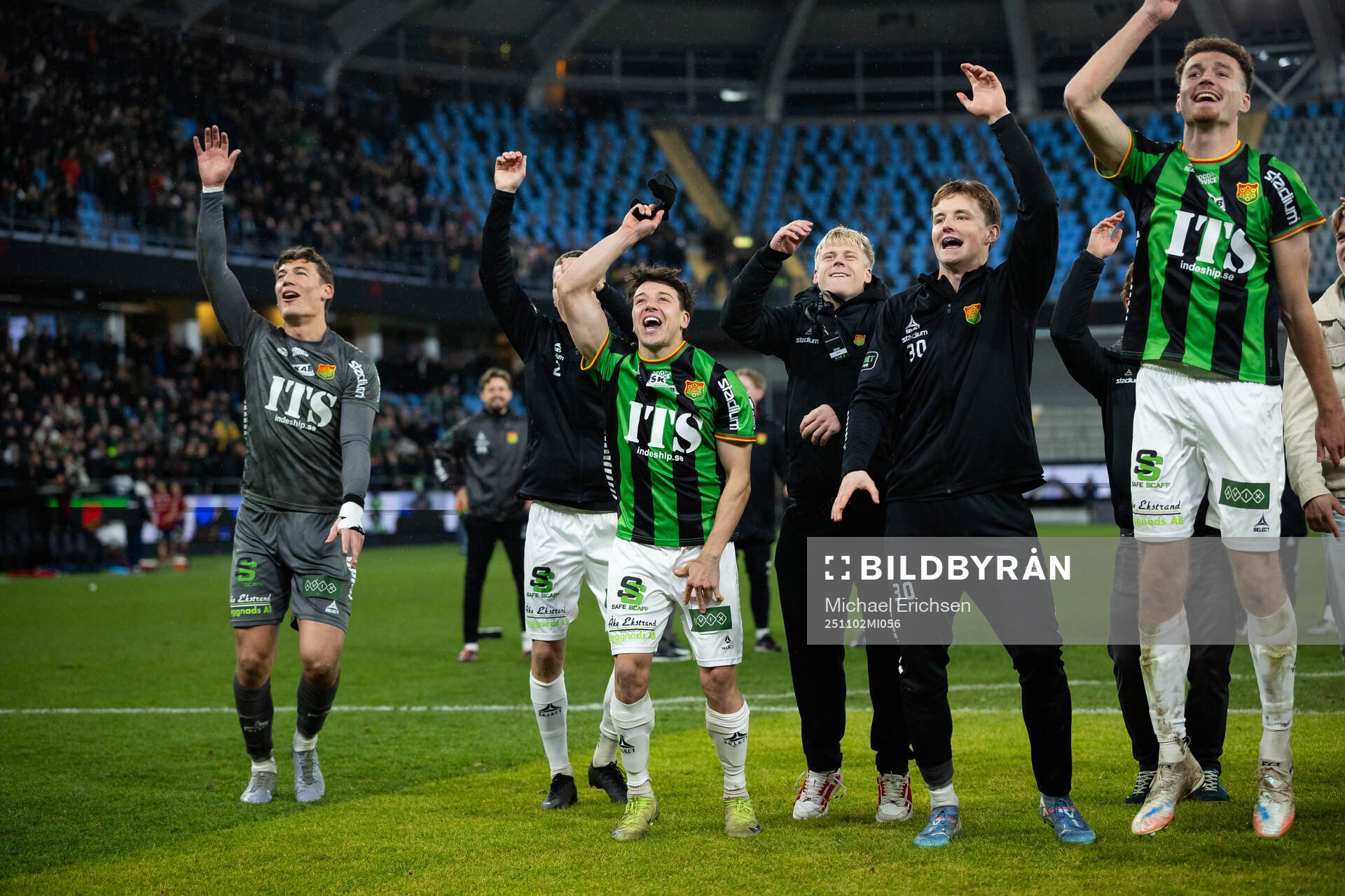 GAIS målvakt Kees Sims, Matteo de Brienne och Anes