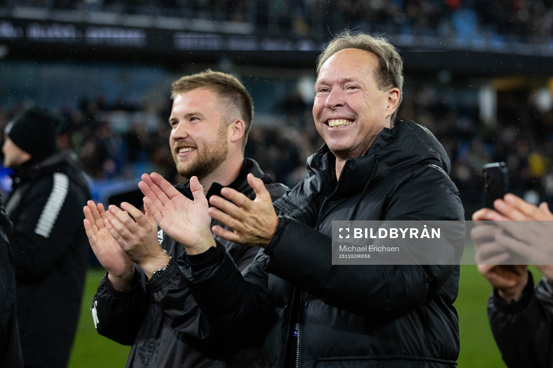 GAIS assisterande tränare Alexander Severin och  sportchef