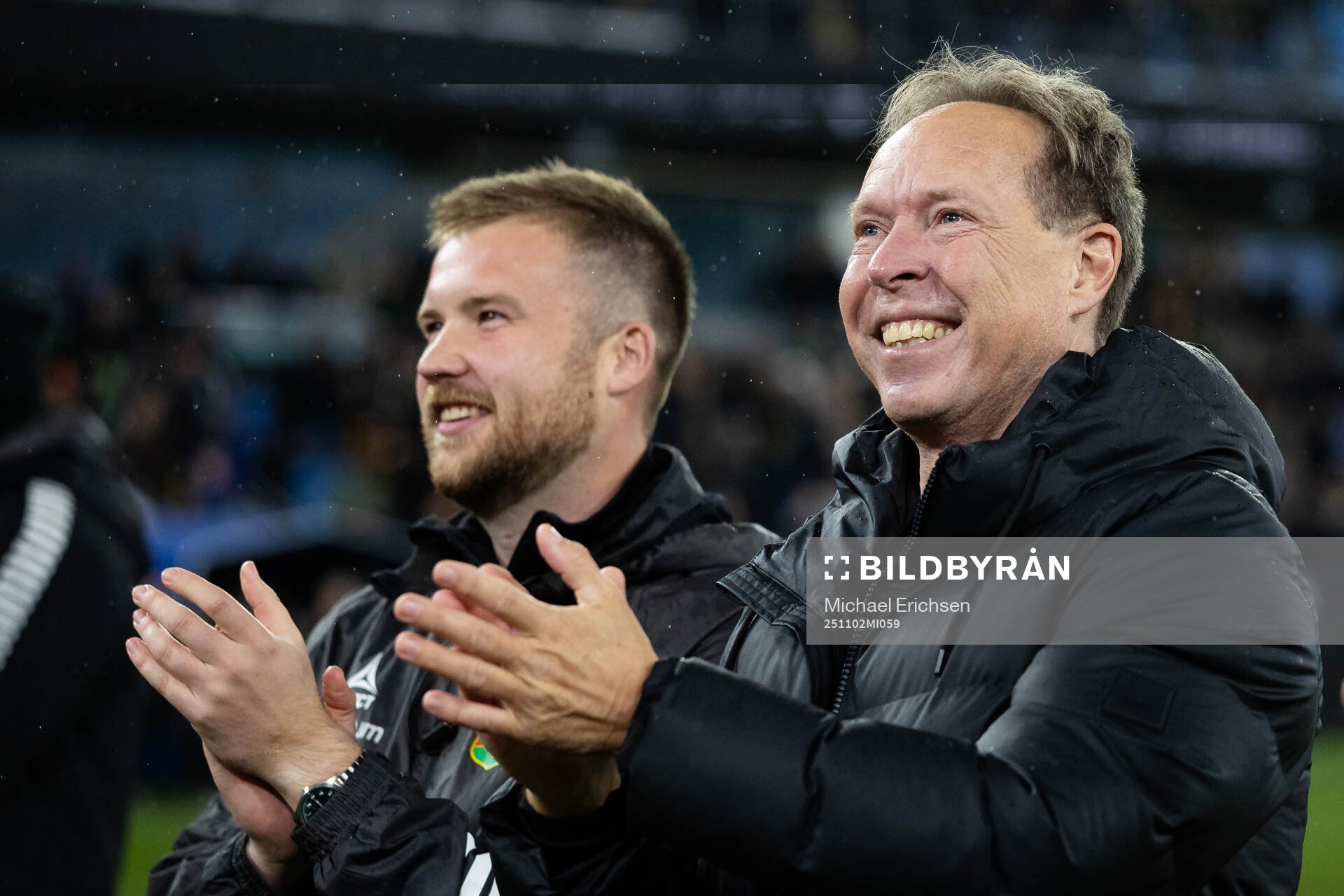 GAIS assisterande tränare Alexander Severin och  sportchef