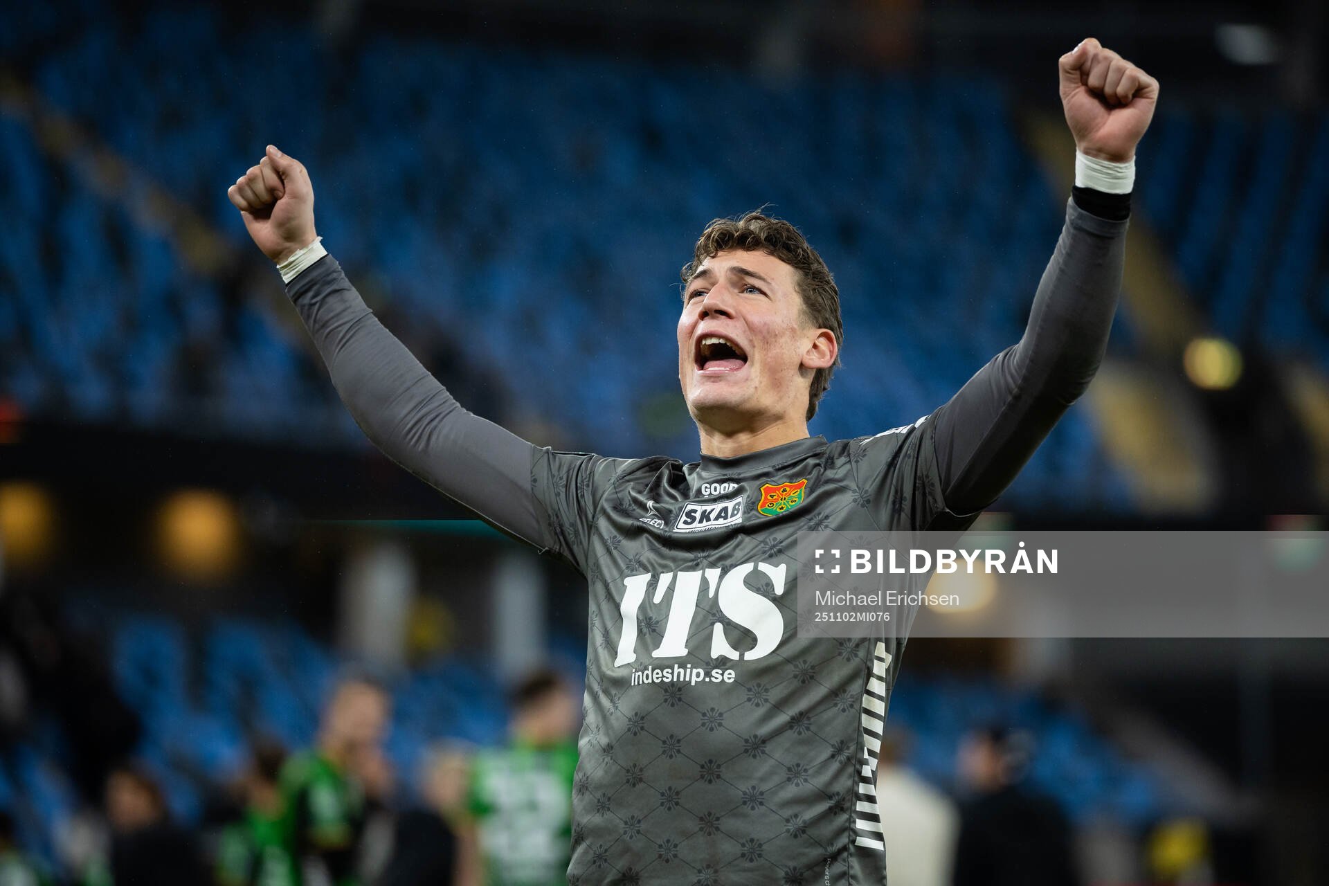 GAIS målvakt Kees Sims jublar