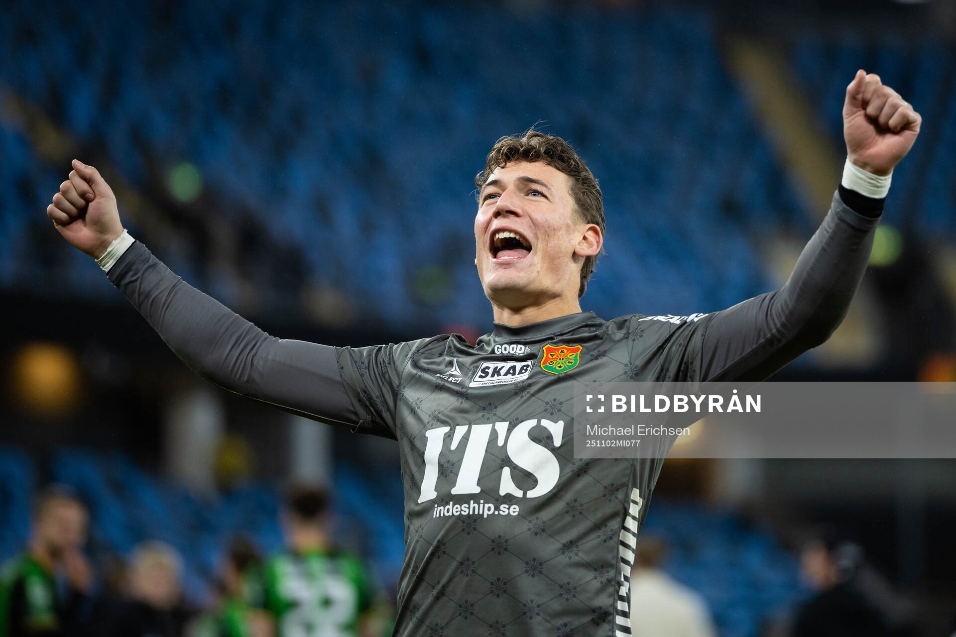 GAIS målvakt Kees Sims jublar