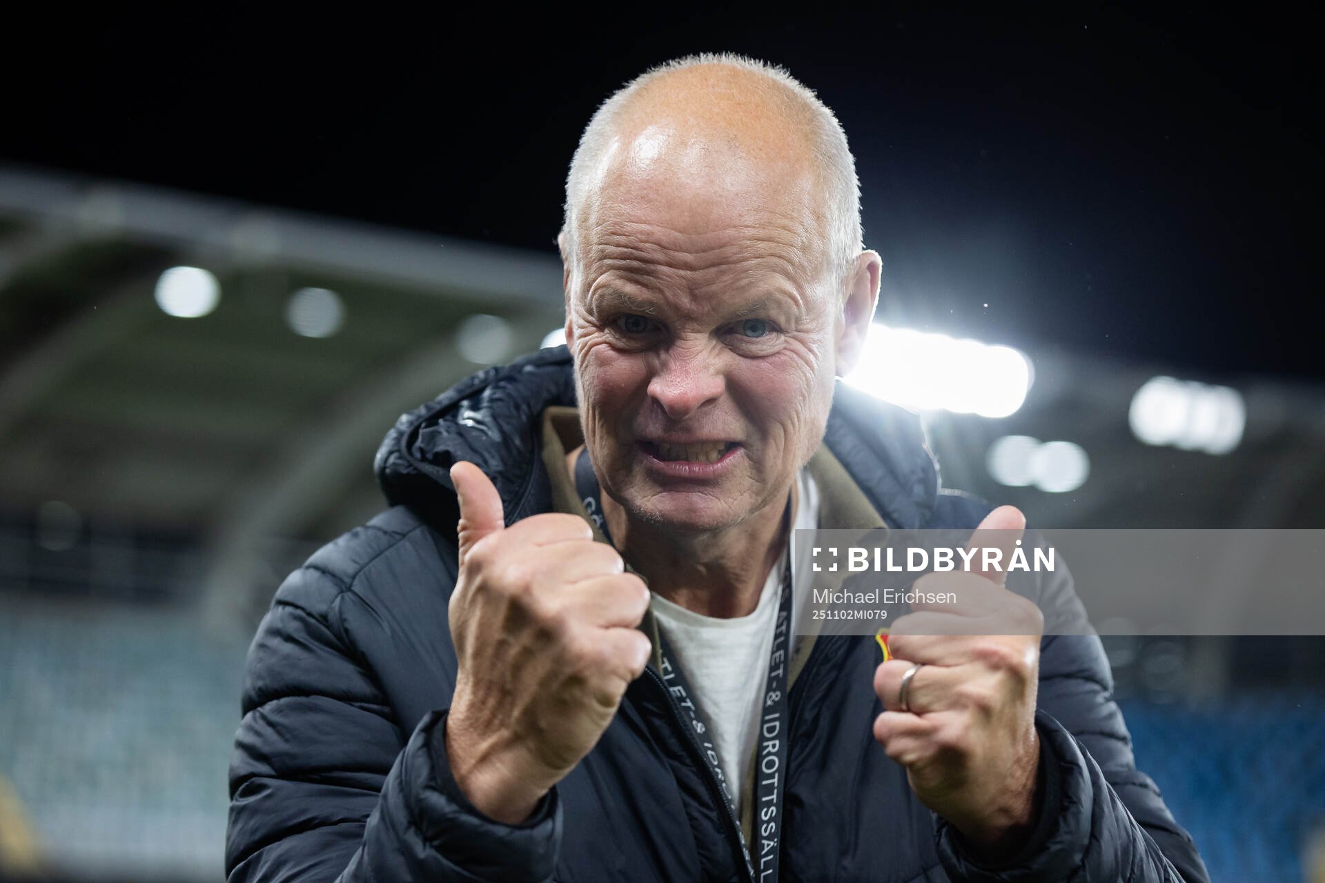 GAIS ordförande Stefan Tilk jublar