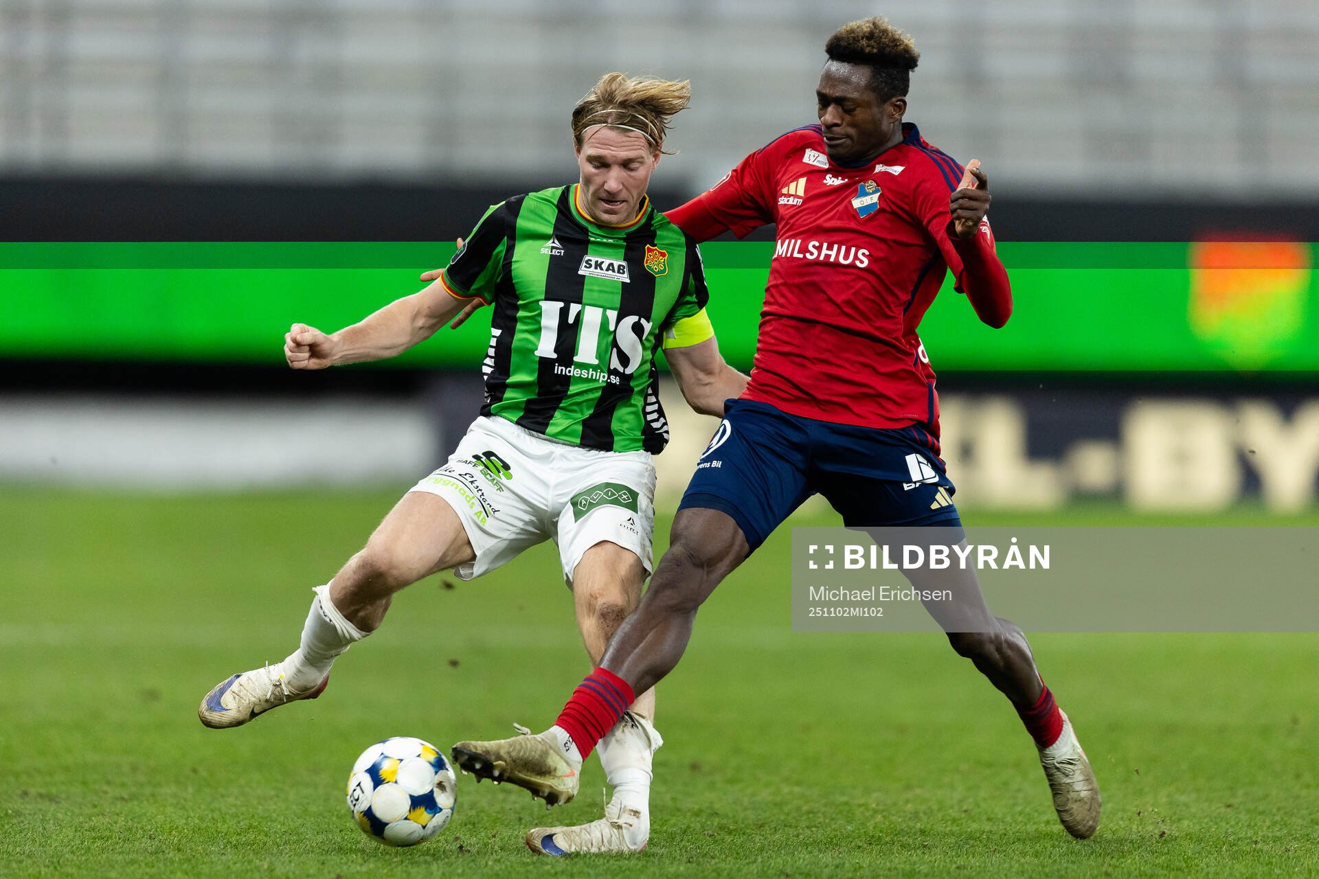 GAIS August Wängberg och Östers Kingsley Gyamfi