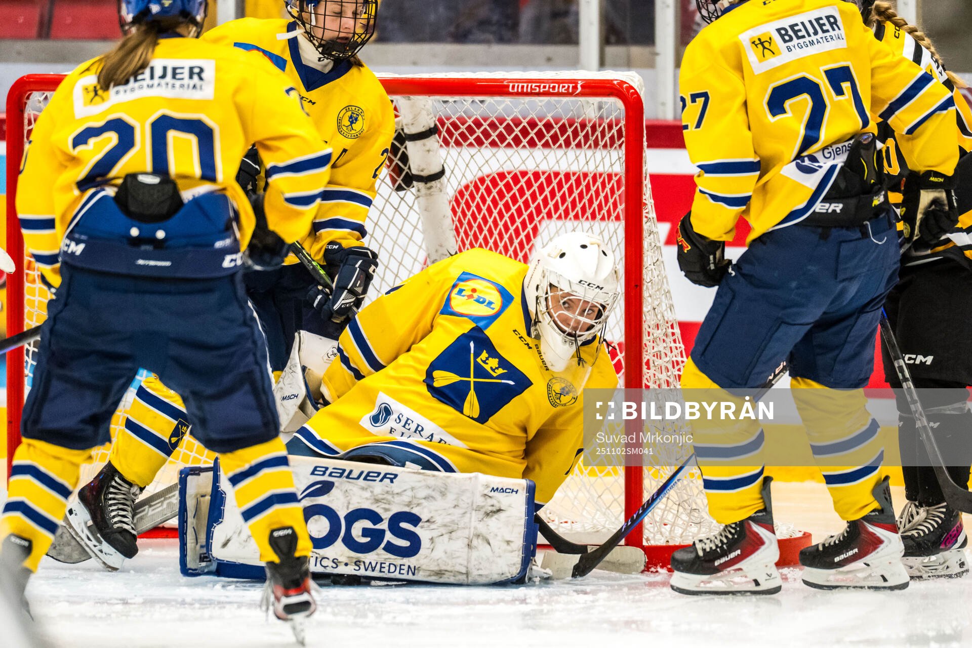 Dalarnas målvakt Lucy Karlström