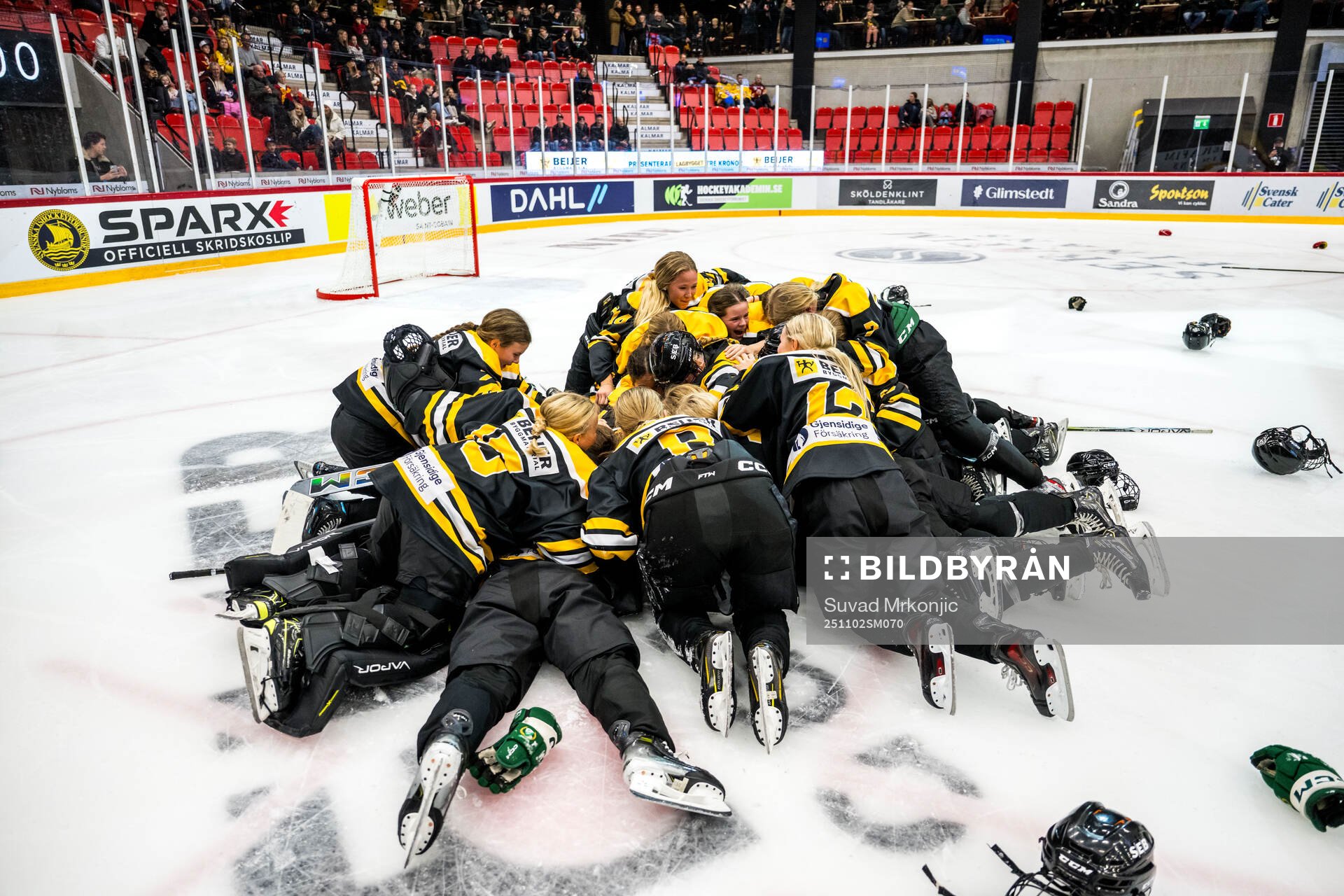 Värmlands spelare jublar