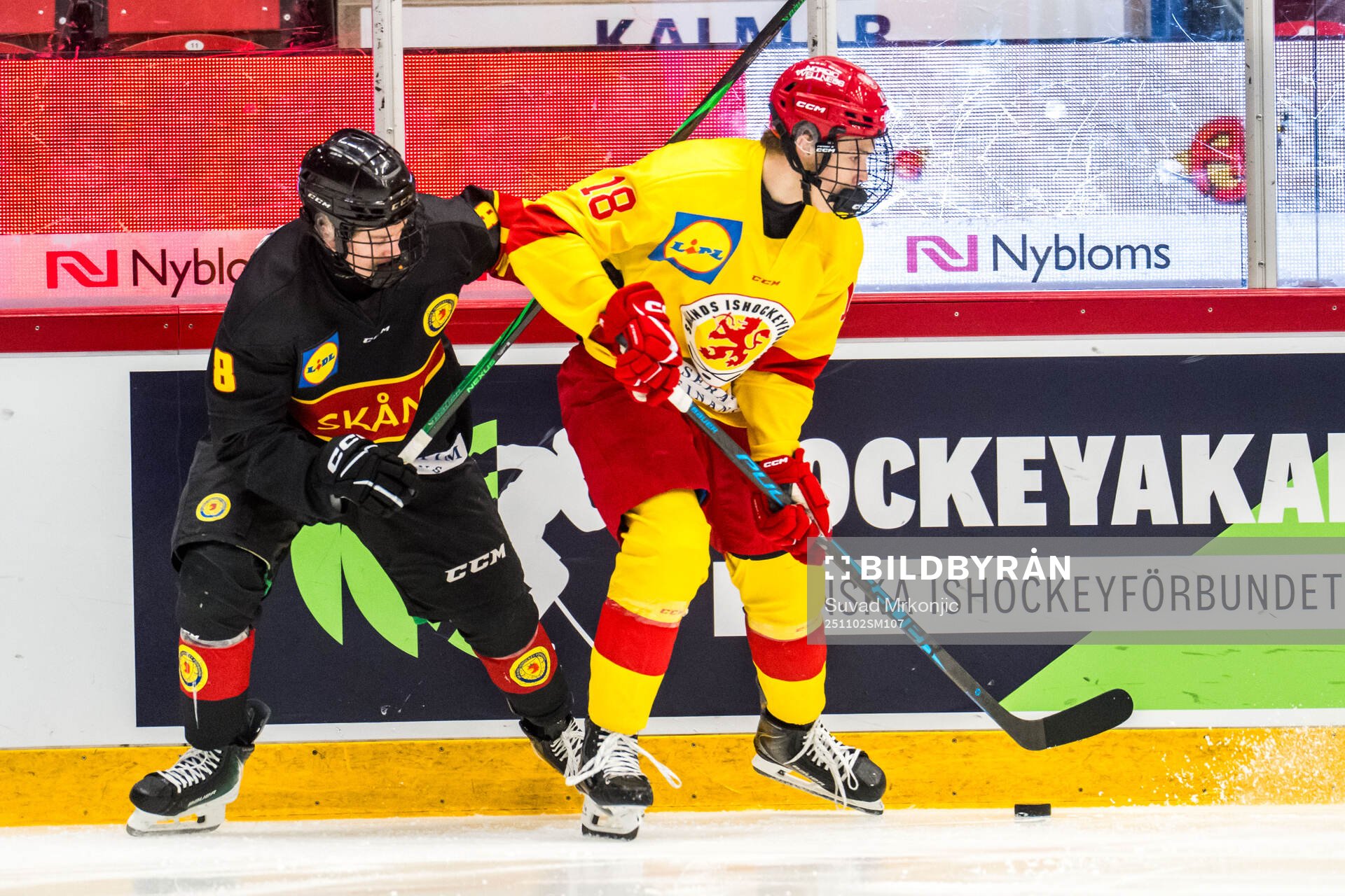 Skånes Philipn Herrlin och Smålands Olle Sandberg