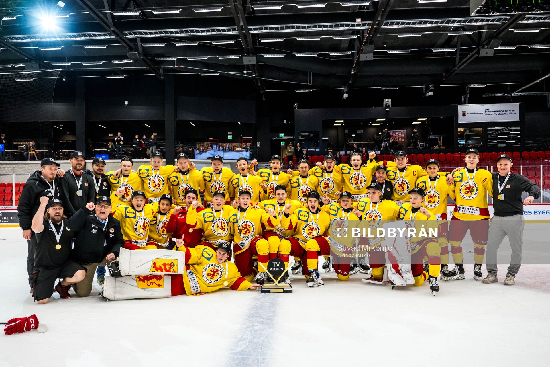 Smålands spelare jublar