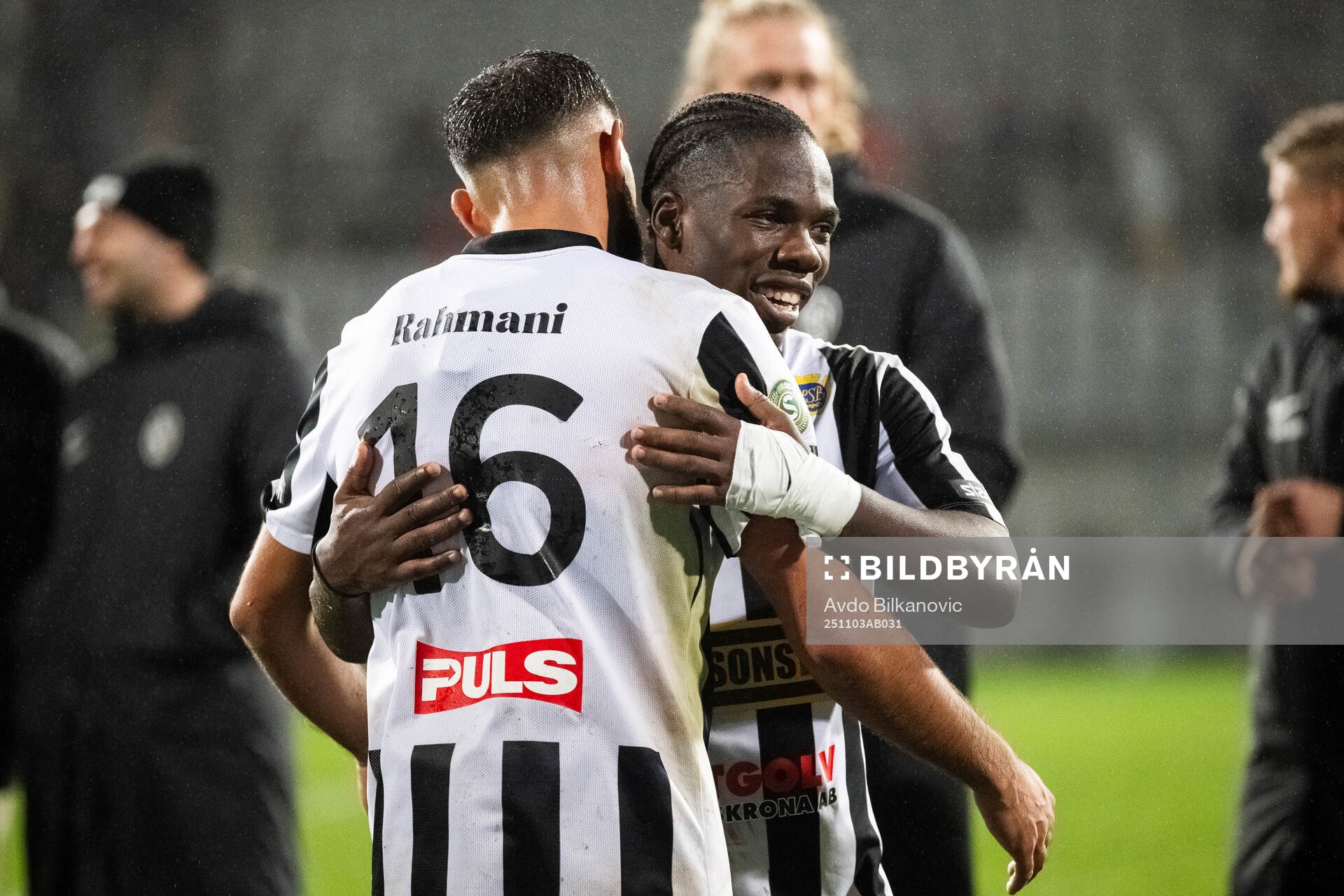 Landskronas Rassa Rahmani och Xavier Odhiambo