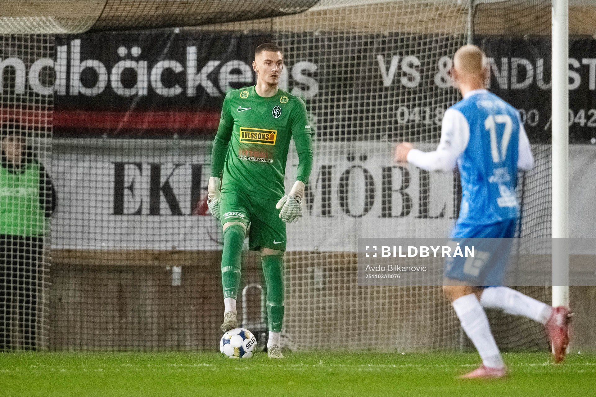 Landskronas målvakt Marcus Pettersson