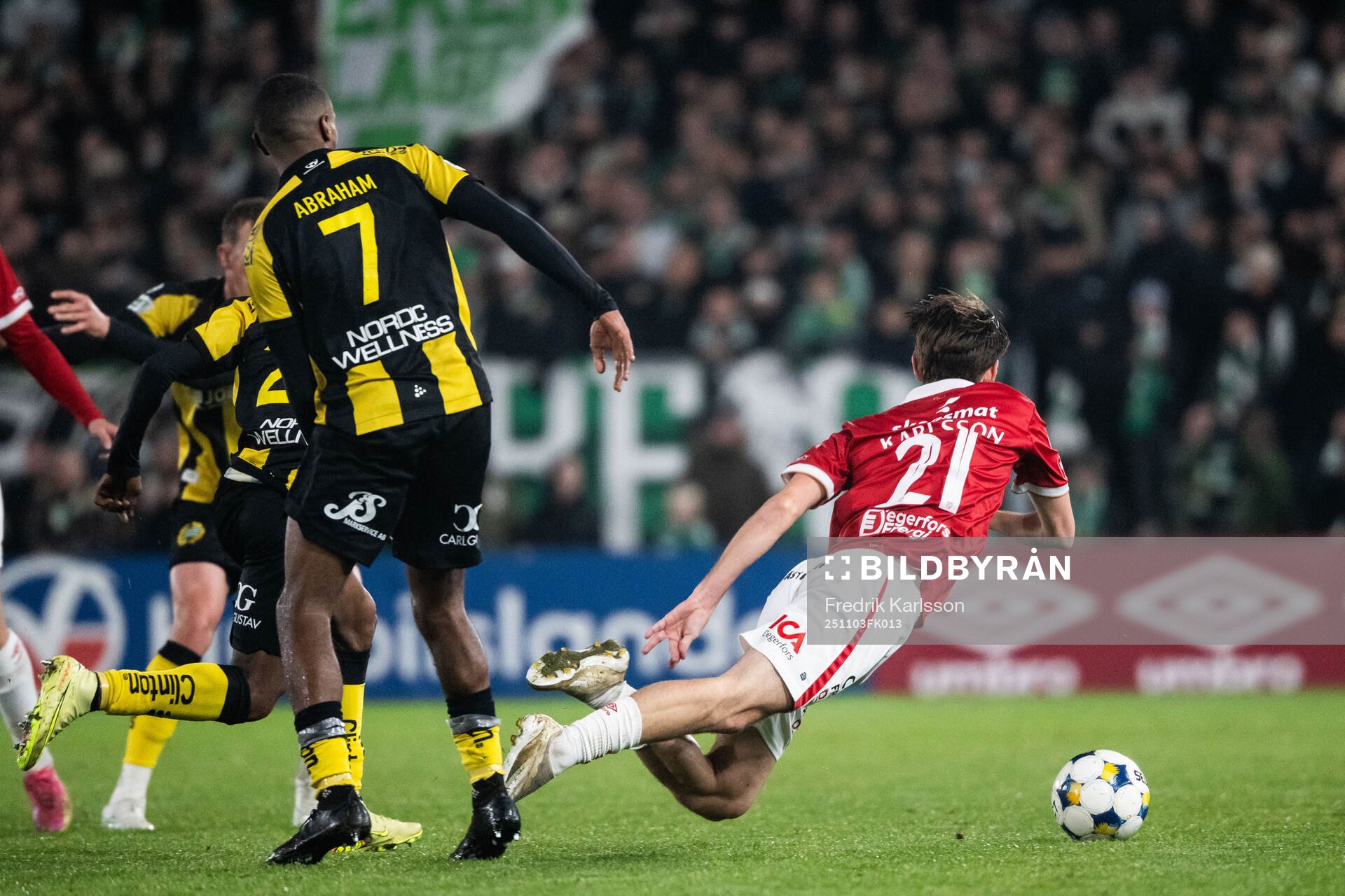under fotbollsmatchen i Allsvenskan mellan Degerfors och