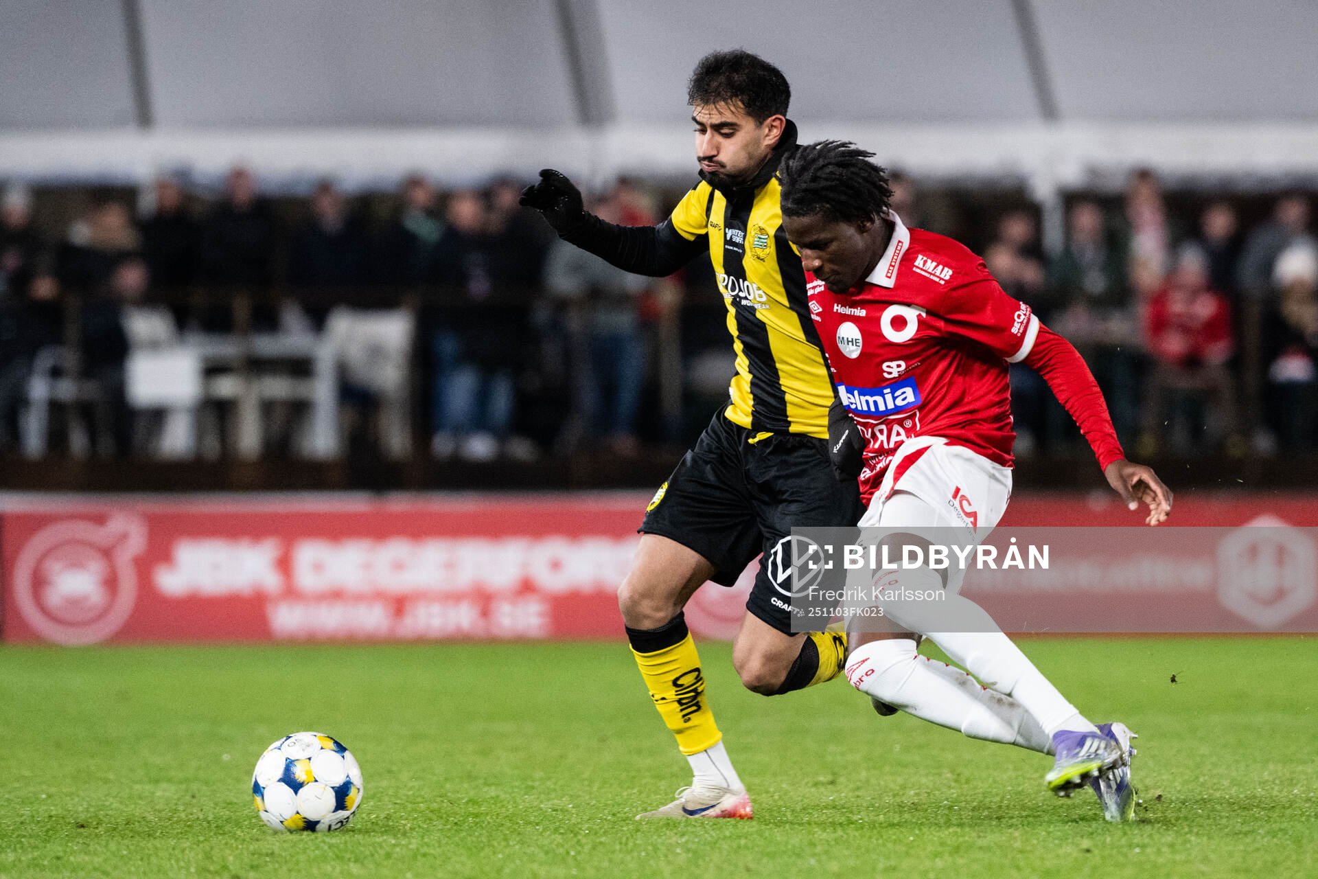 Hammarbys Montader Madjed och Degerfors Philippe Ndinga