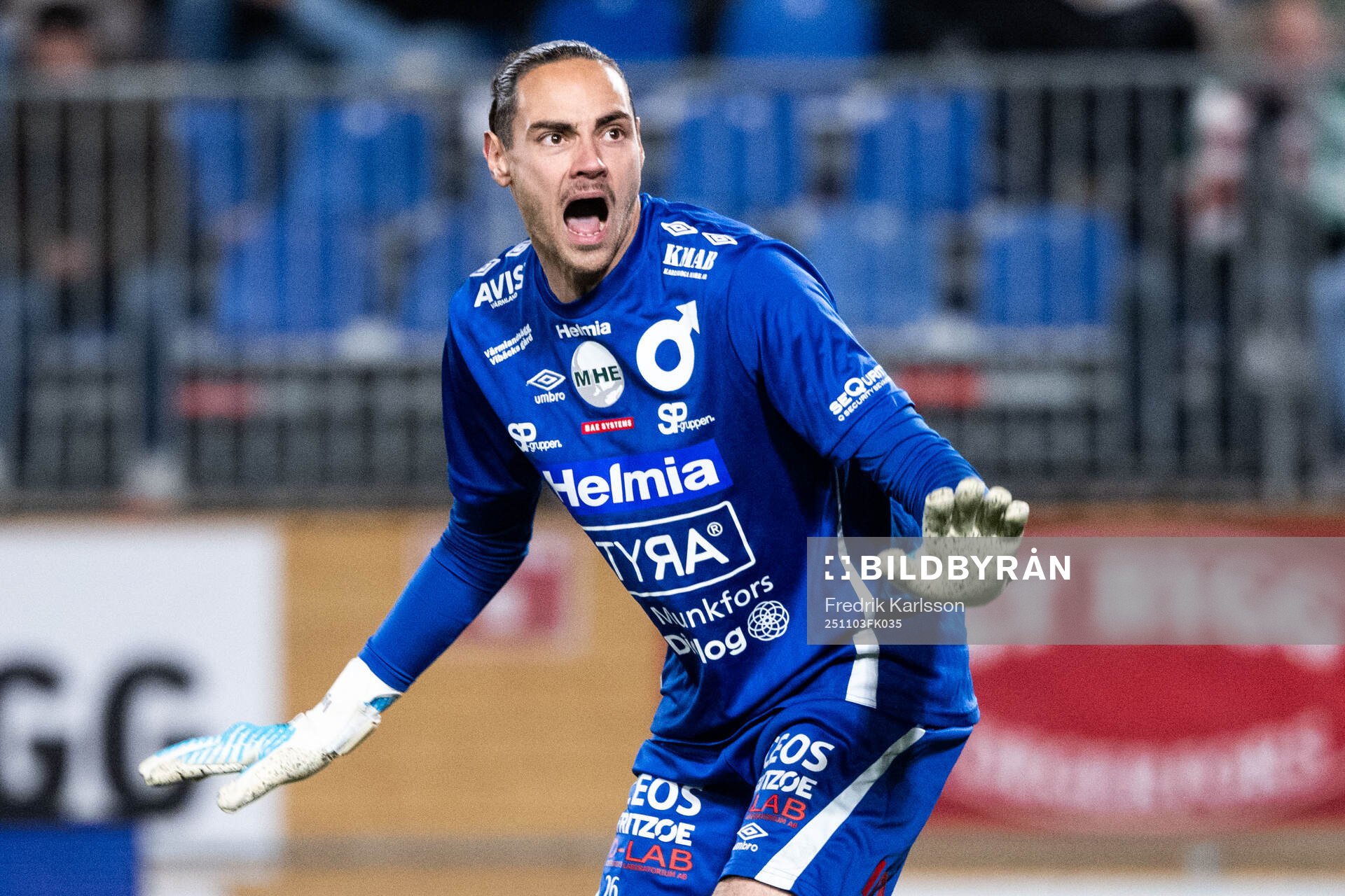 Degerfors målvakt Matvei Igonen