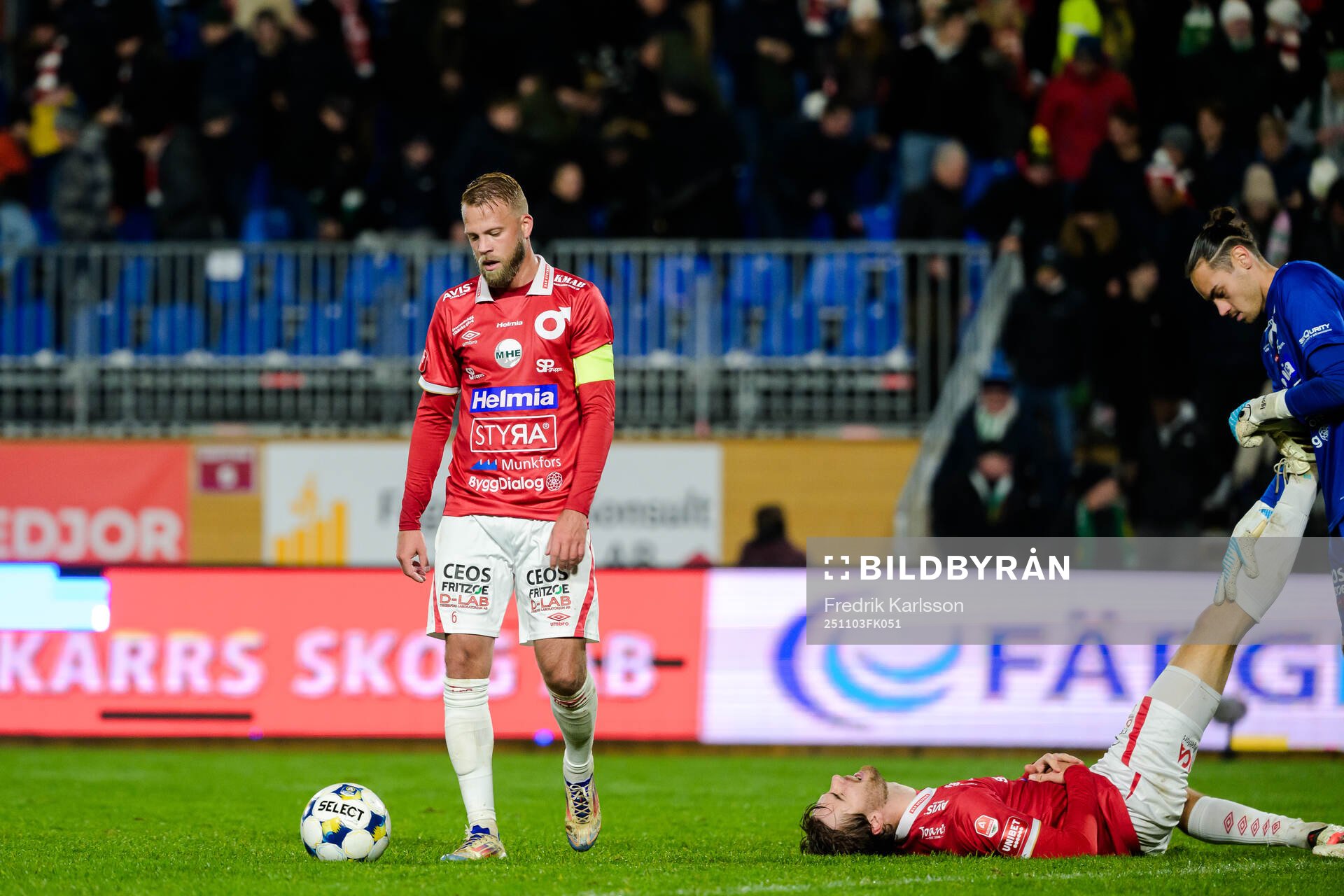 Degerfors Daniel Sundgren , Juhani Pikkarainen och målvakt