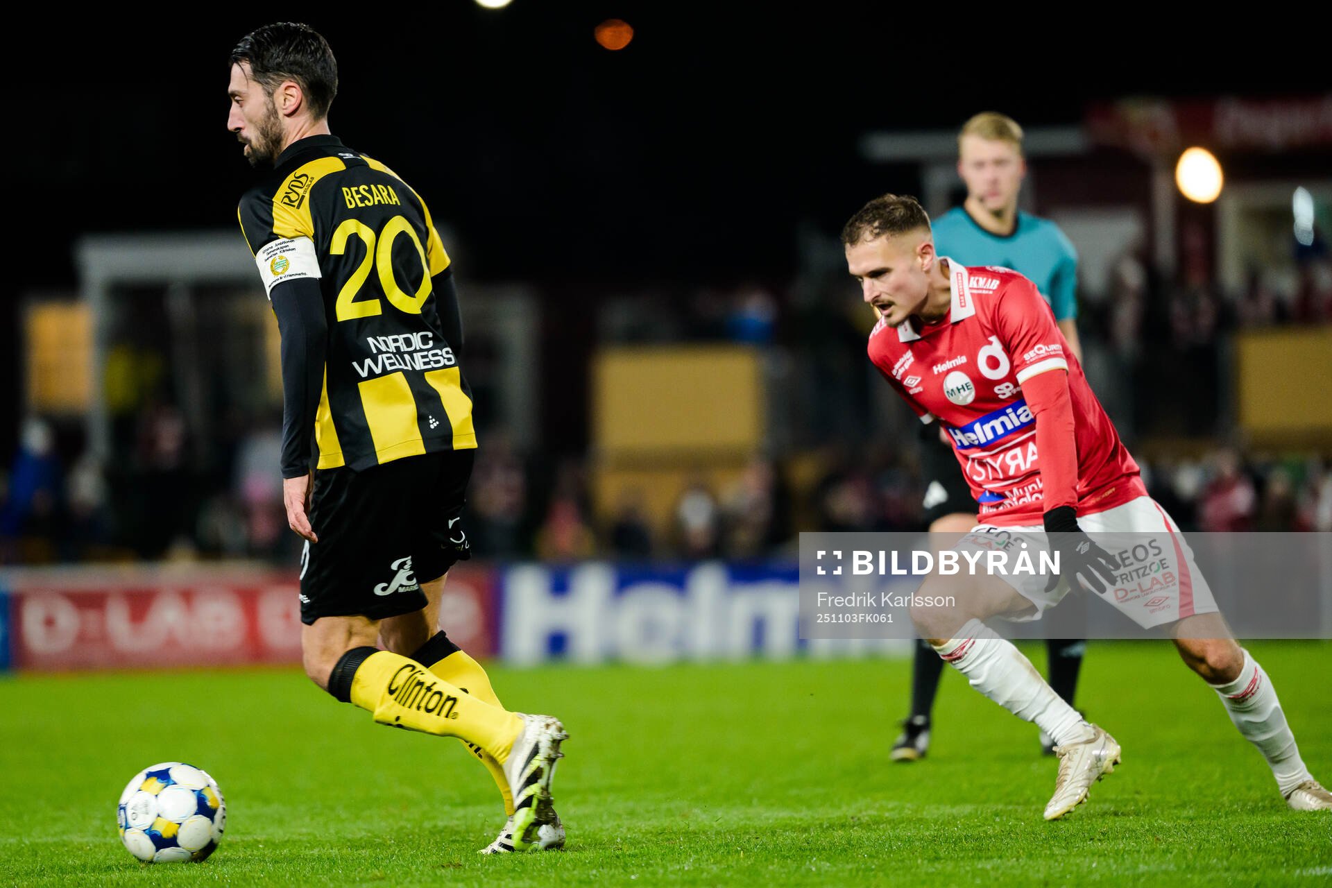 Hammarbys Nahir Besara och Degerfors Christos Gravius