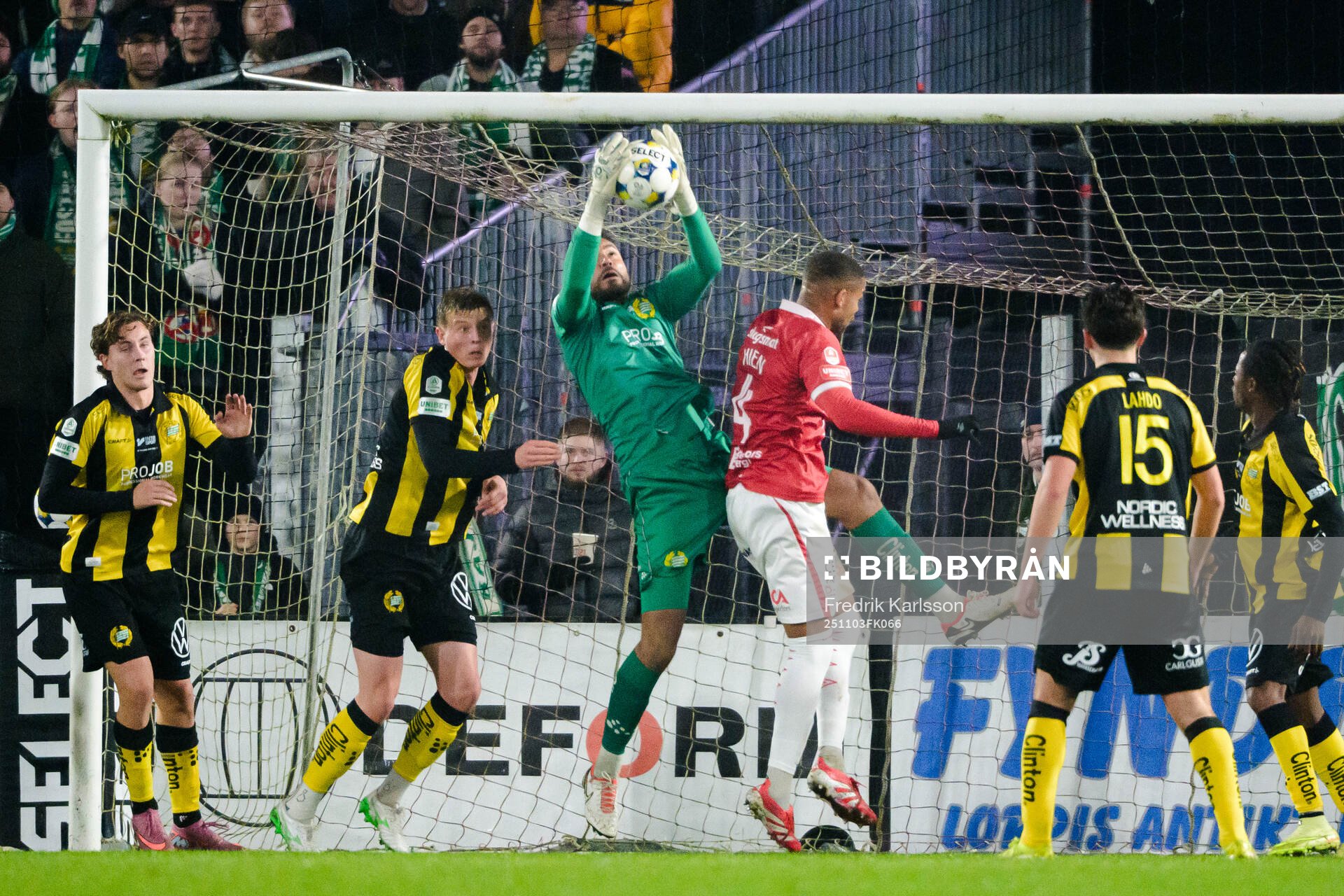 Hammarbys målvakt Warner Hahn