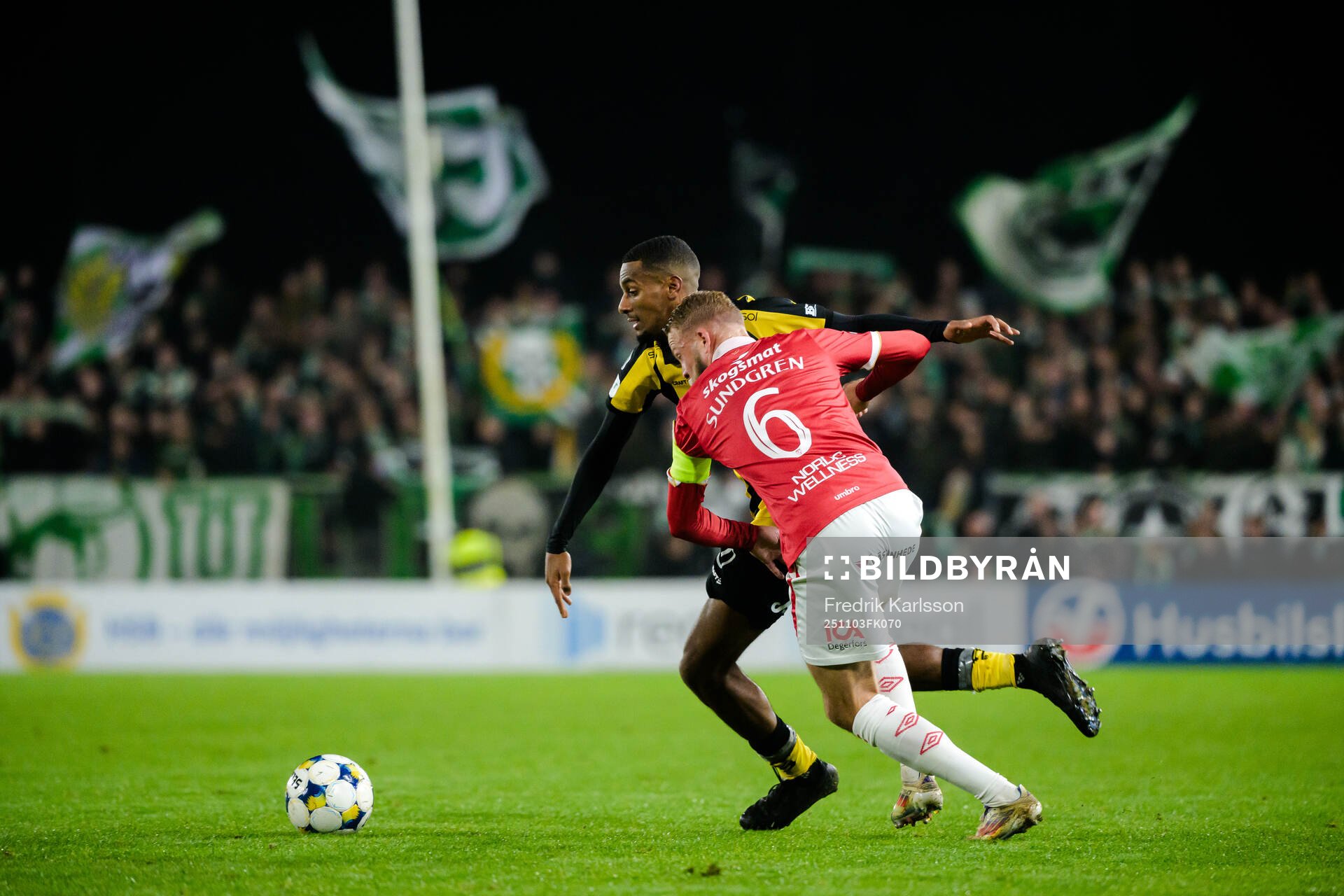 Hammarbys Paulos Abraham och Degerfors Daniel Sundgren