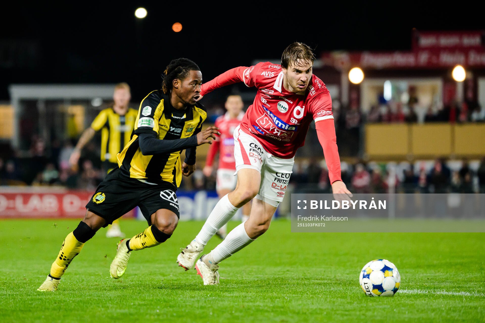 Hammarbys Moise Elohim Victoire Kabore och Degerfors Juhani