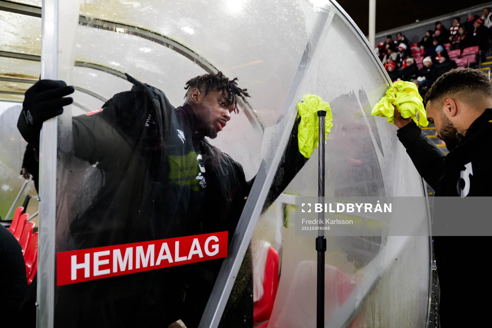 Degerfors Mamadouba Diaby och Leon Hien