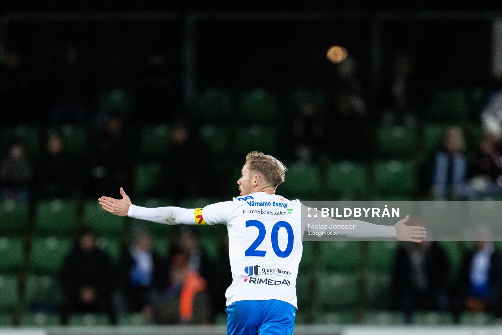 Värnamos Freddy Winsth reagerar