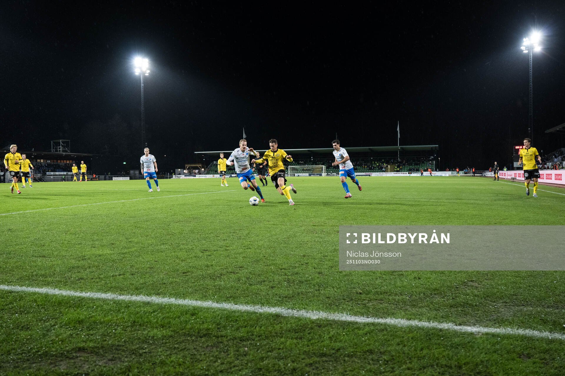 under fotbollsmatchen i Allsvenskan mellan Värnamo och