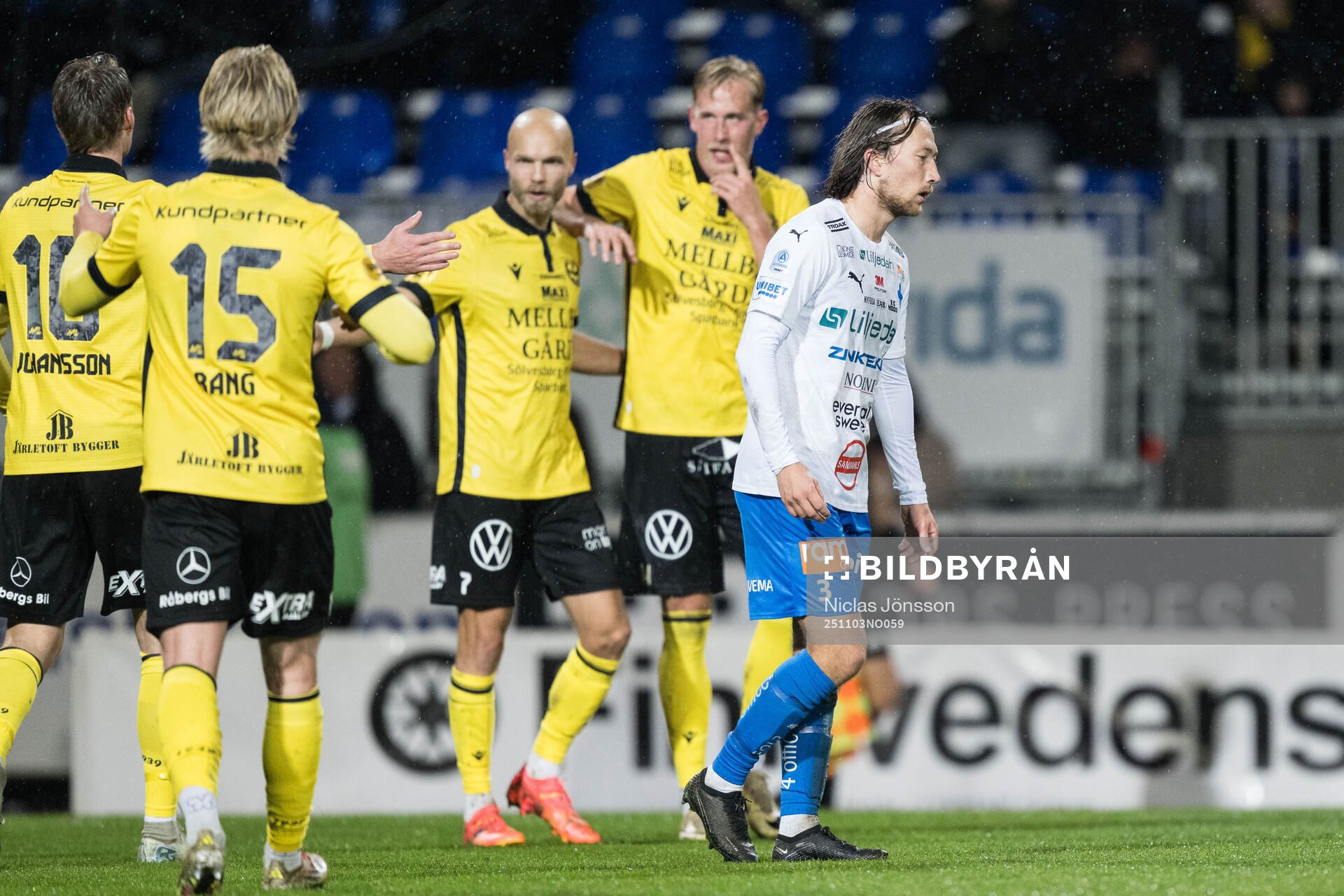 under fotbollsmatchen i Allsvenskan mellan Värnamo och