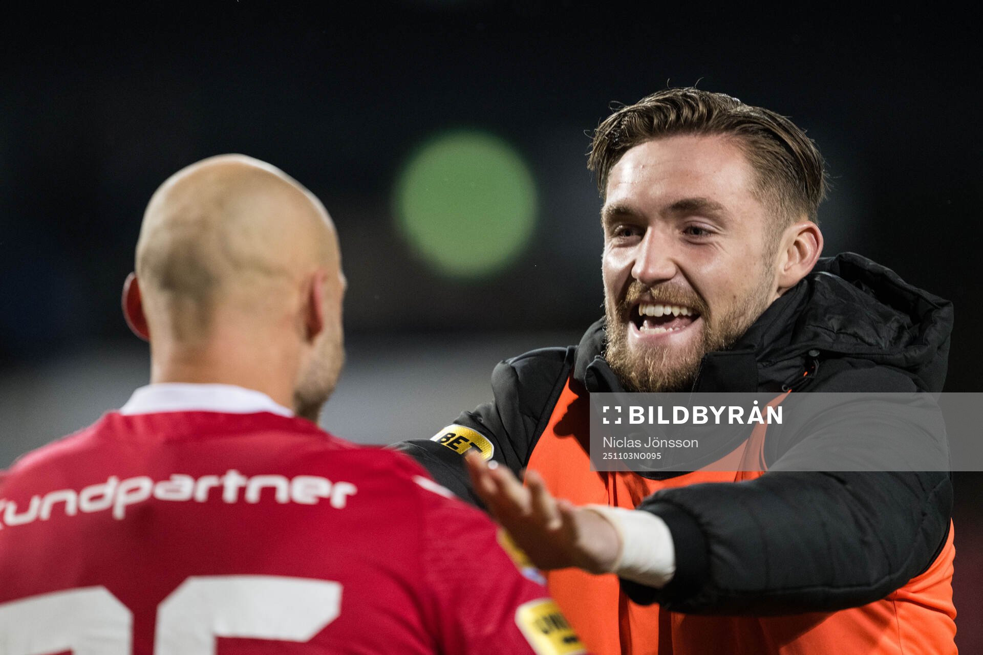 Mjällbys målvakt Alexander Lundin och målvakt Noel