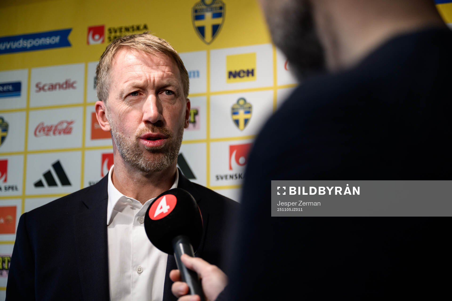 Head coach Graham Potter of the Swedish men's national