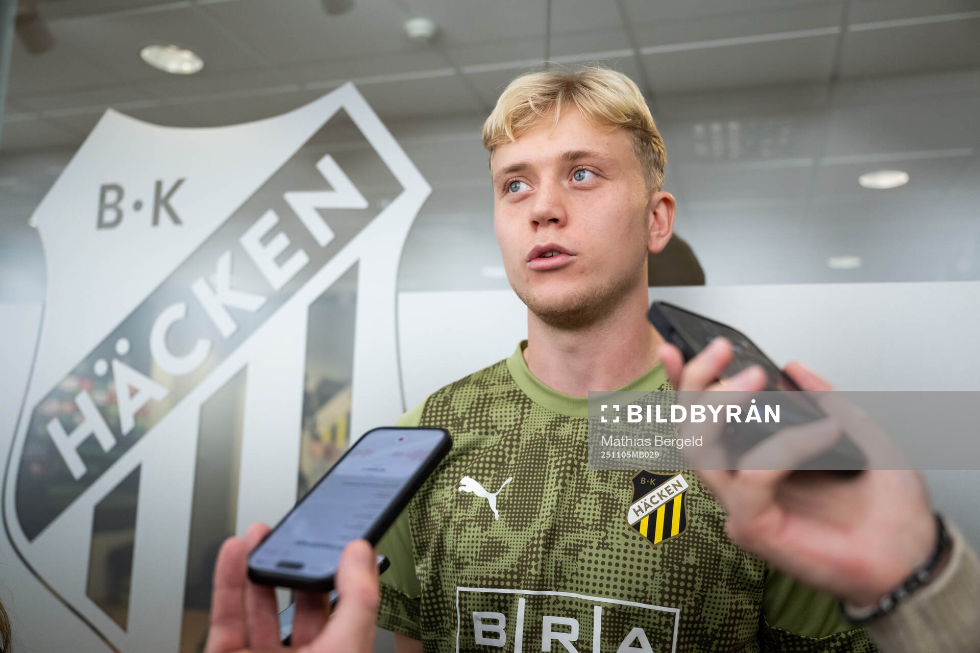 Isak Brusberg is interviewed