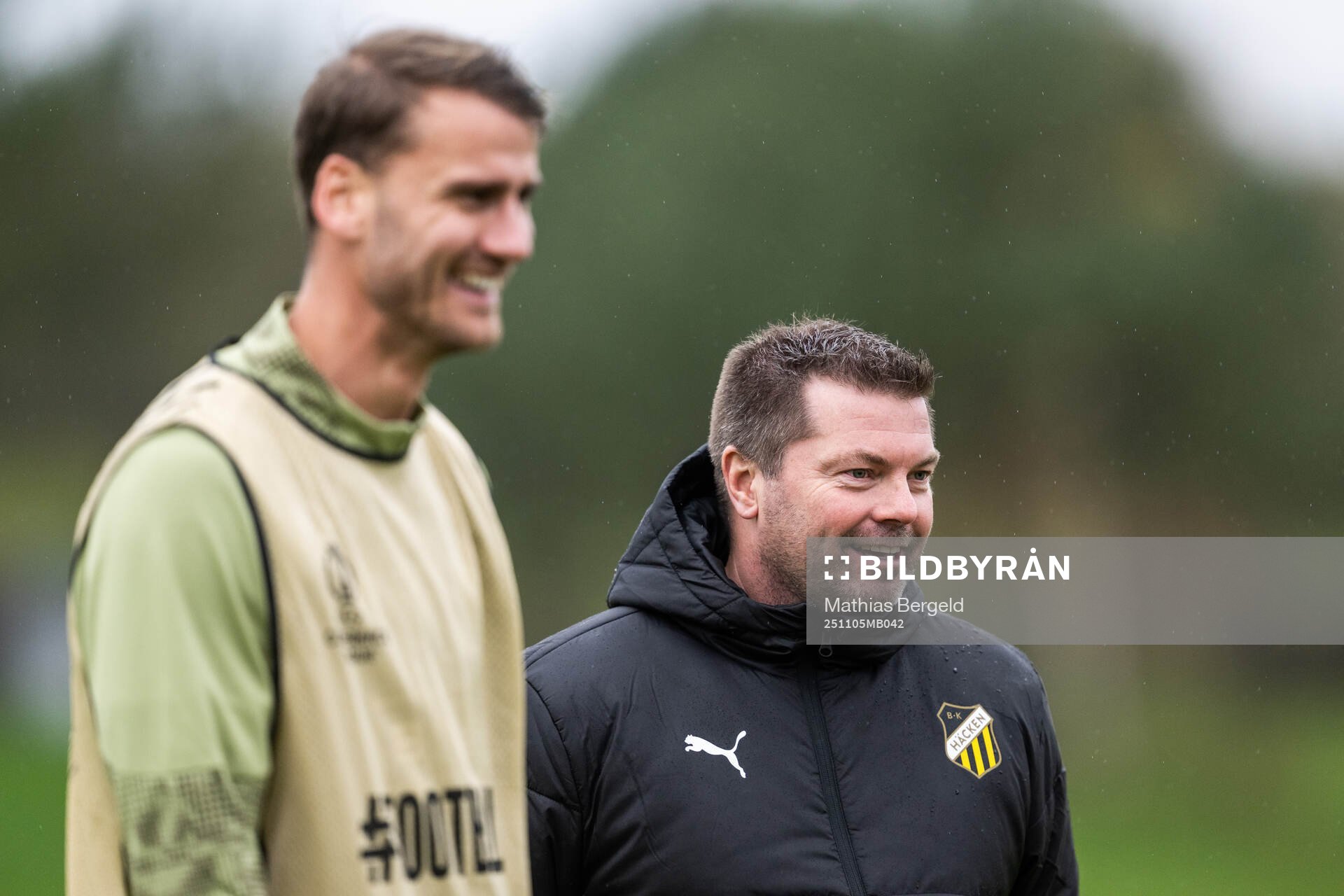 Johan Hammar and head coach Jens Gustafsson