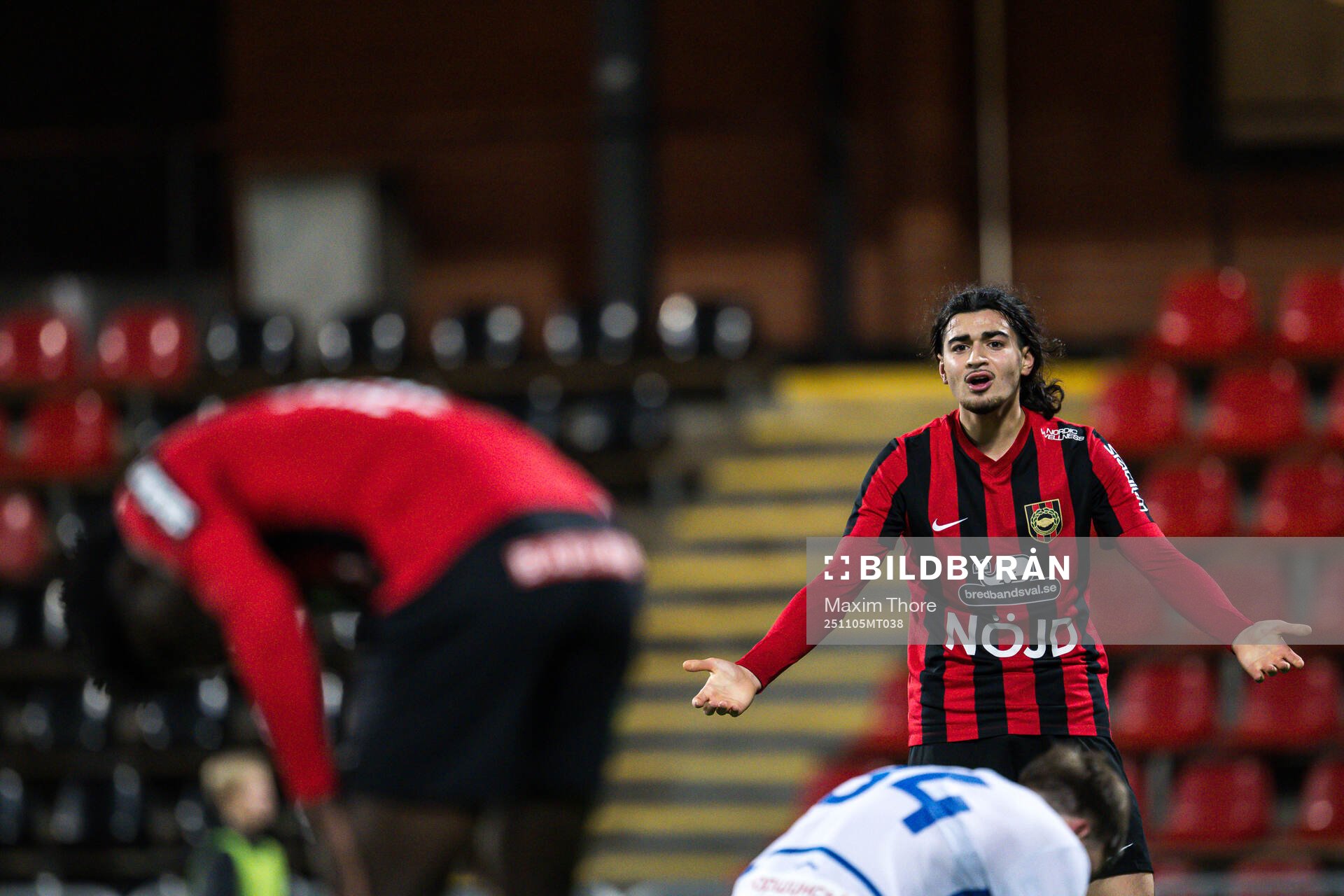 Nijat Narimanov of Brommapojkarna looks dejected