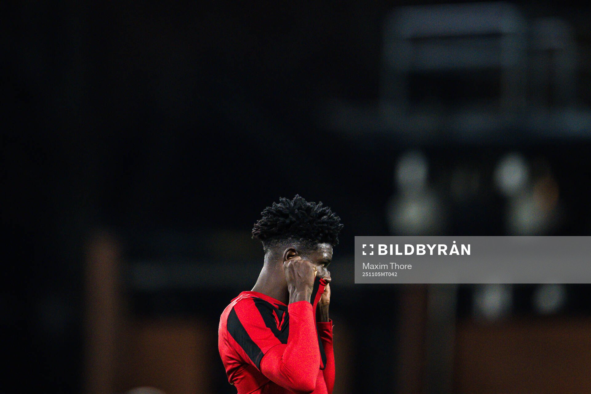 Courage Otokwefor of Brommapojkarna looks dejected
