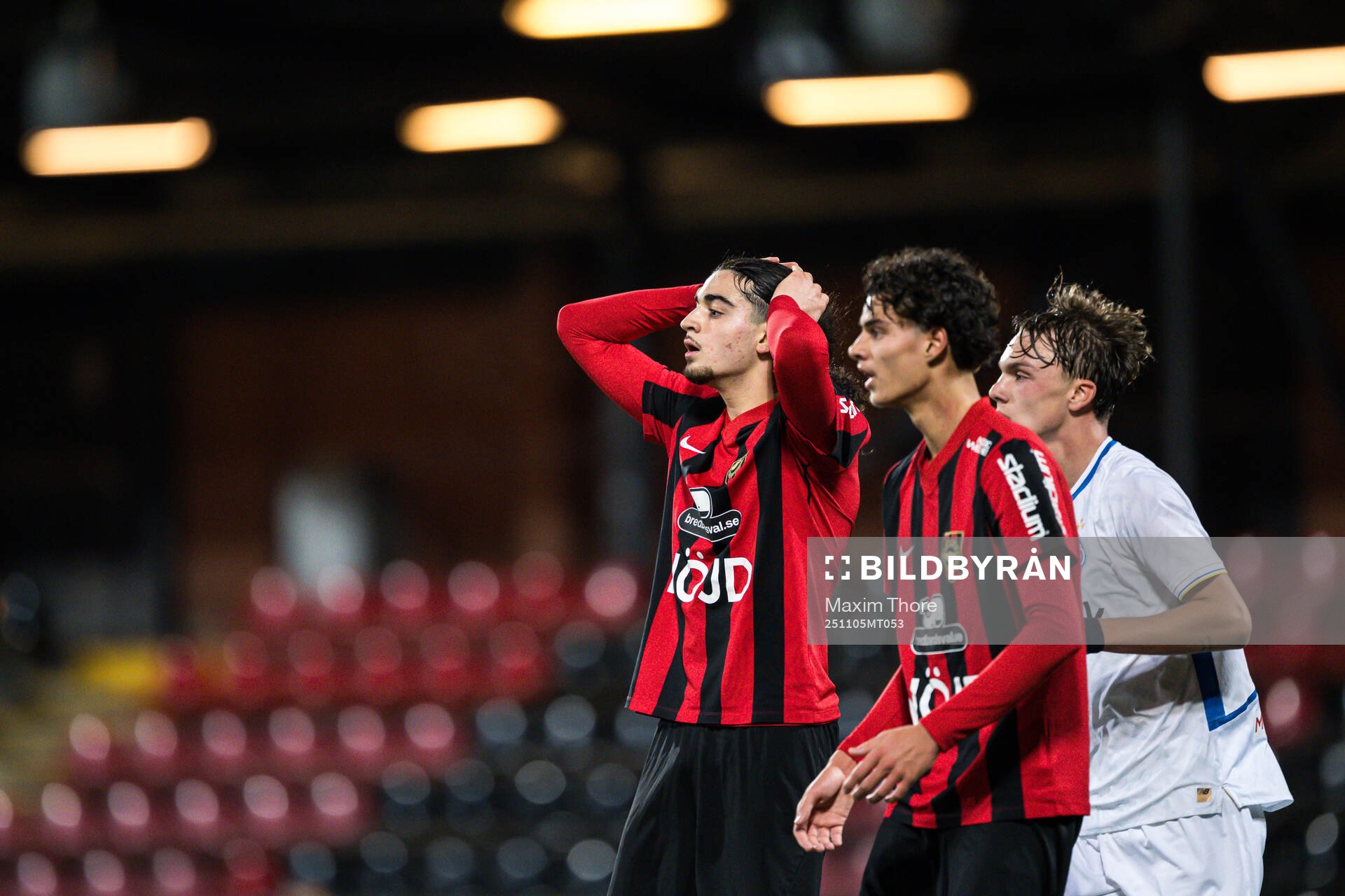 Nijat Narimanov of Brommapojkarna looks dejected